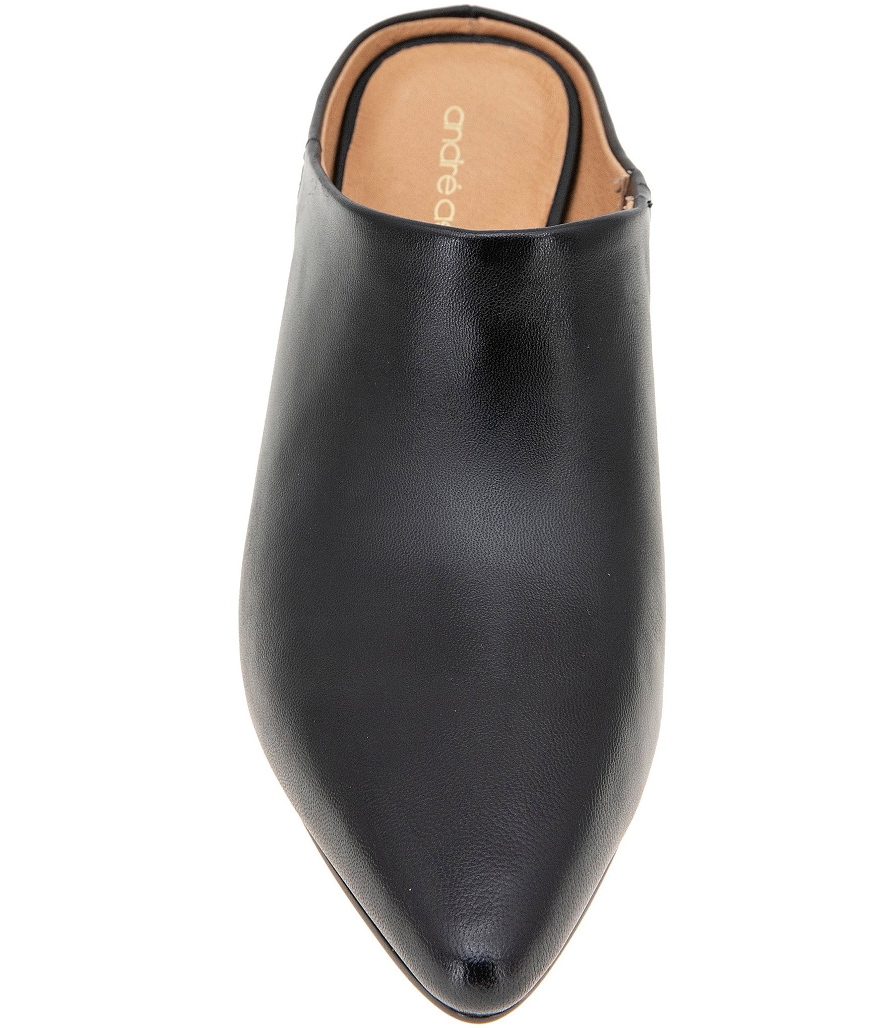 Andre Assous Wyatt Leather Wedge Mules