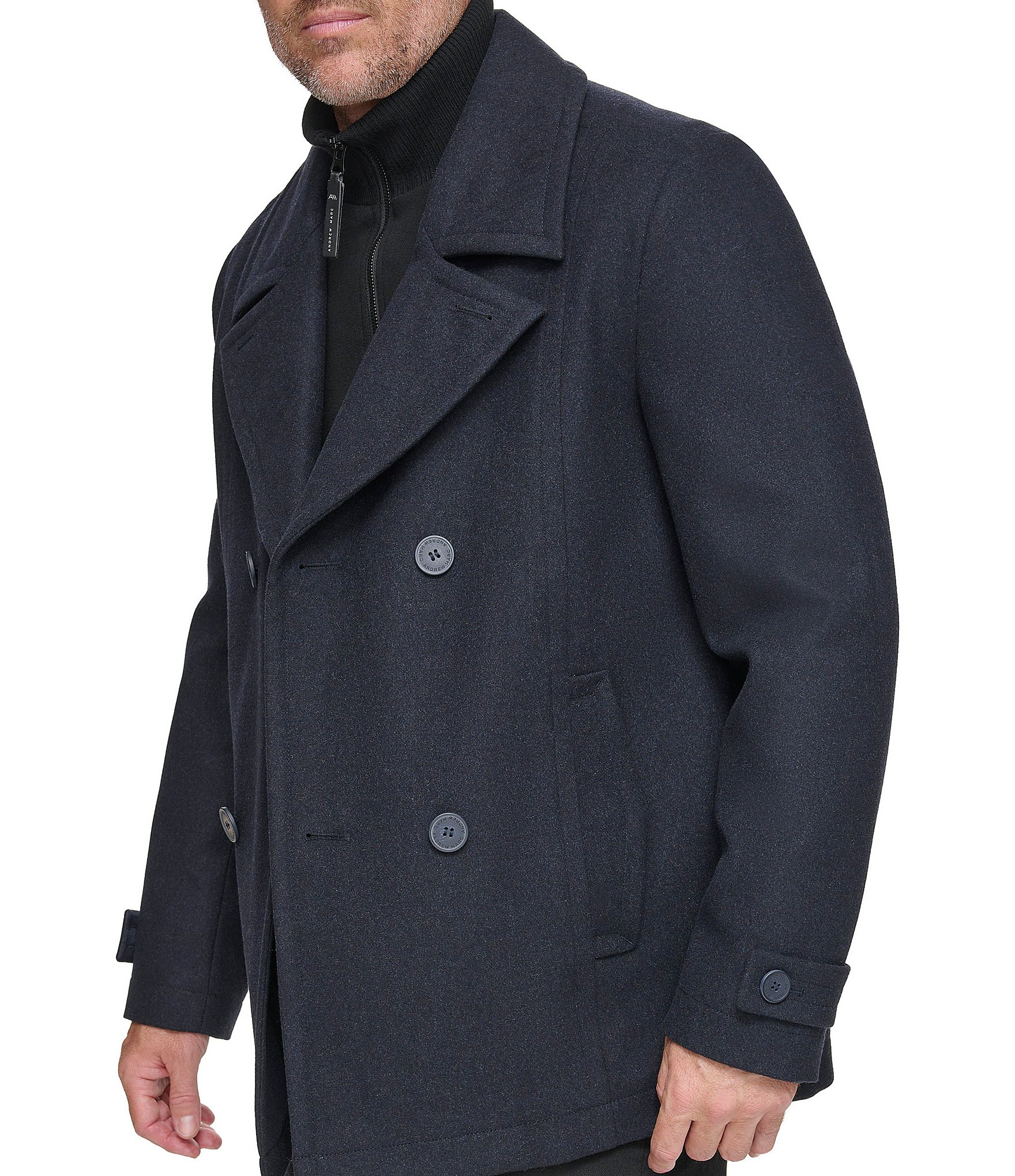 Andrew Marc Danton Wool Peacoat