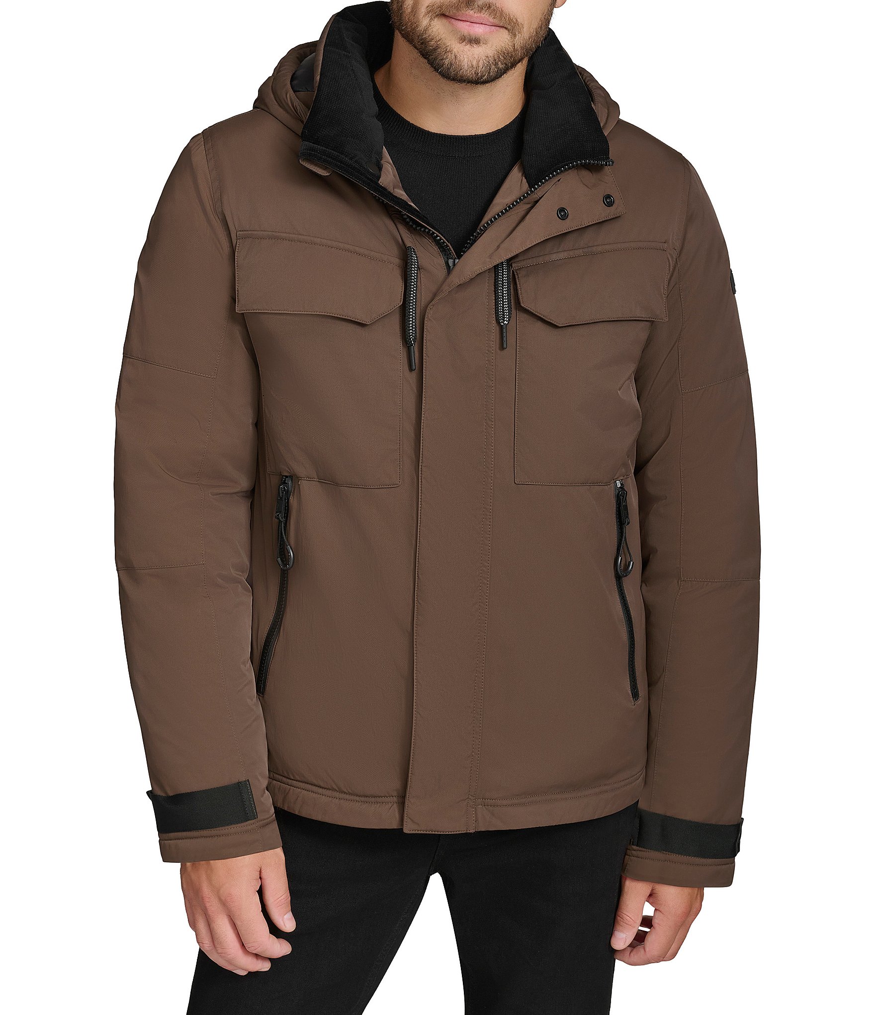 Andrew Marc Sport Gawler Hooded Utility Jacket