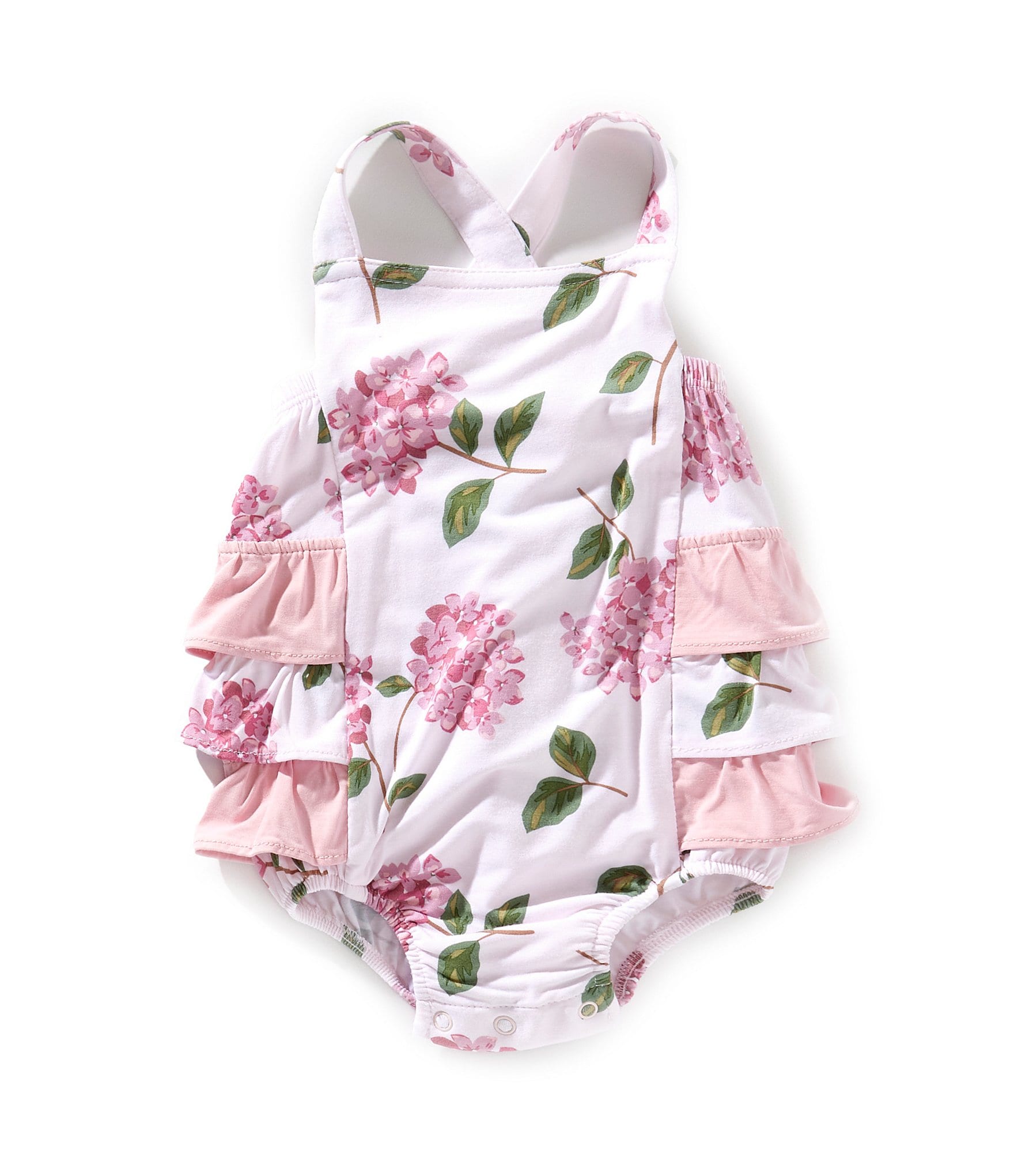 Angel Dear Baby Girls 3-24 Months Hydrangeas Sunsuit Romper