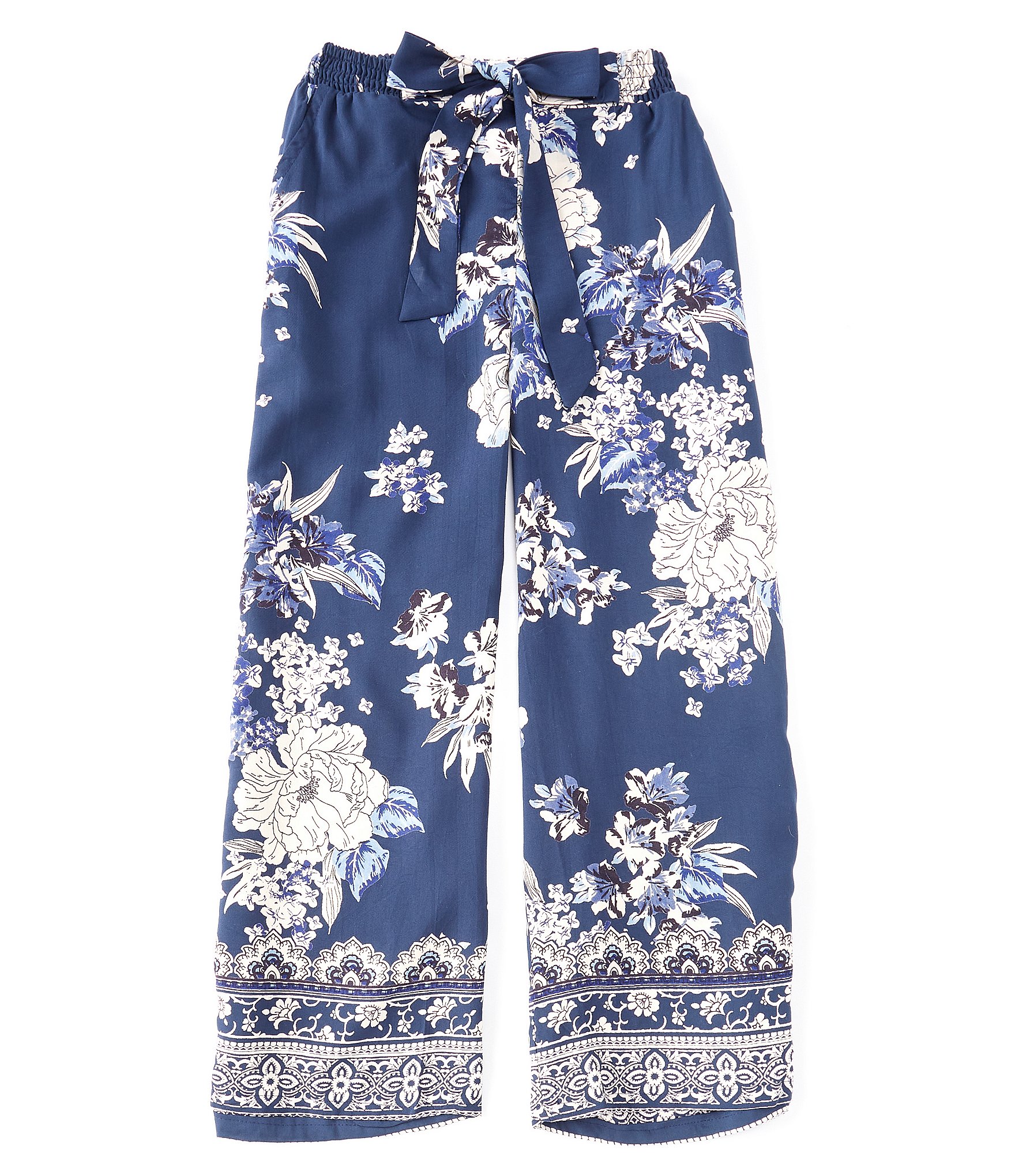 Angie Big Girls 7-16 Floral Wide Leg Pant | Dillard's