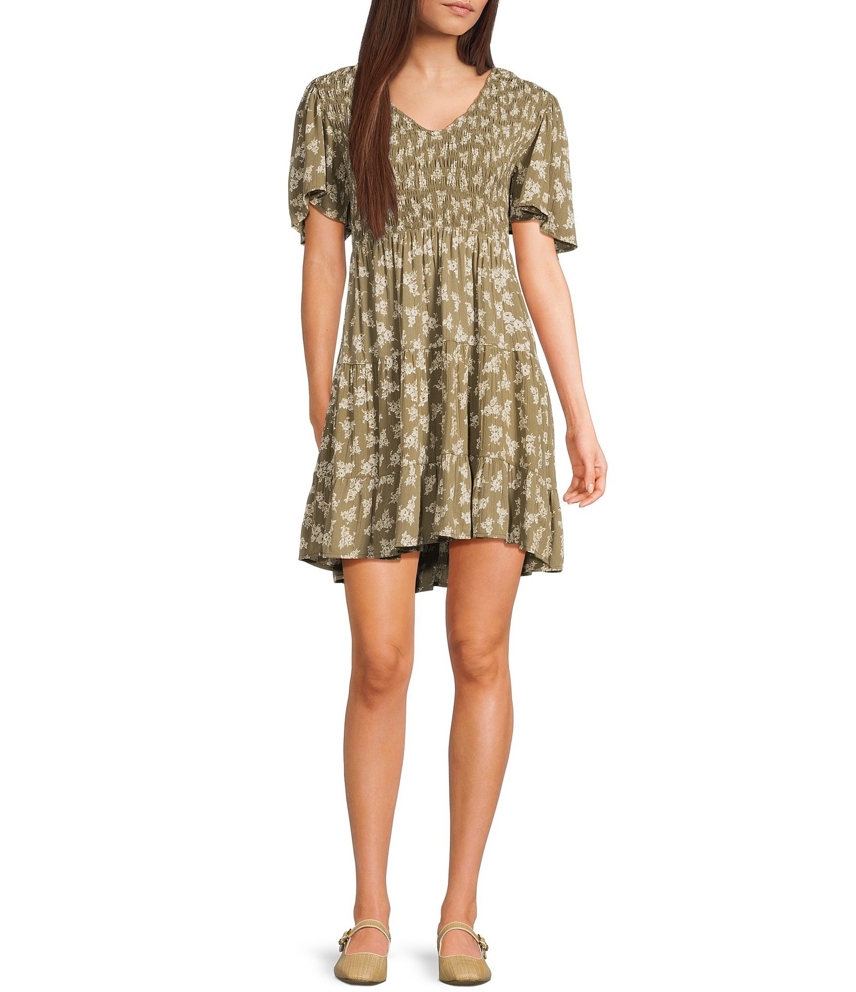 Robe Angie Imprimé Animal - Taille S (Juniors) Manches Longues - Occasion Très Bon État