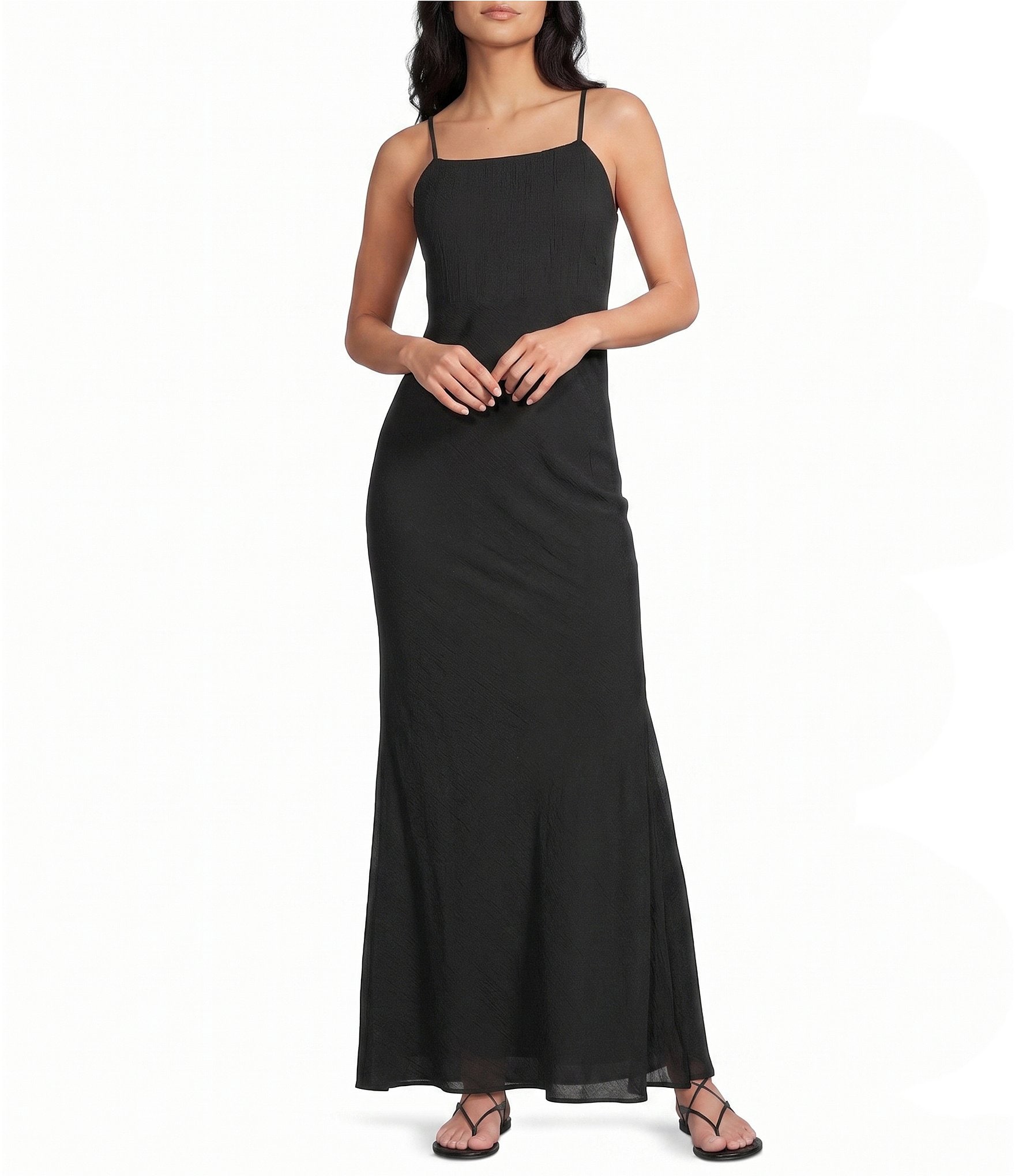 Women's Black Maxi Dresses and Full-Length Dresses