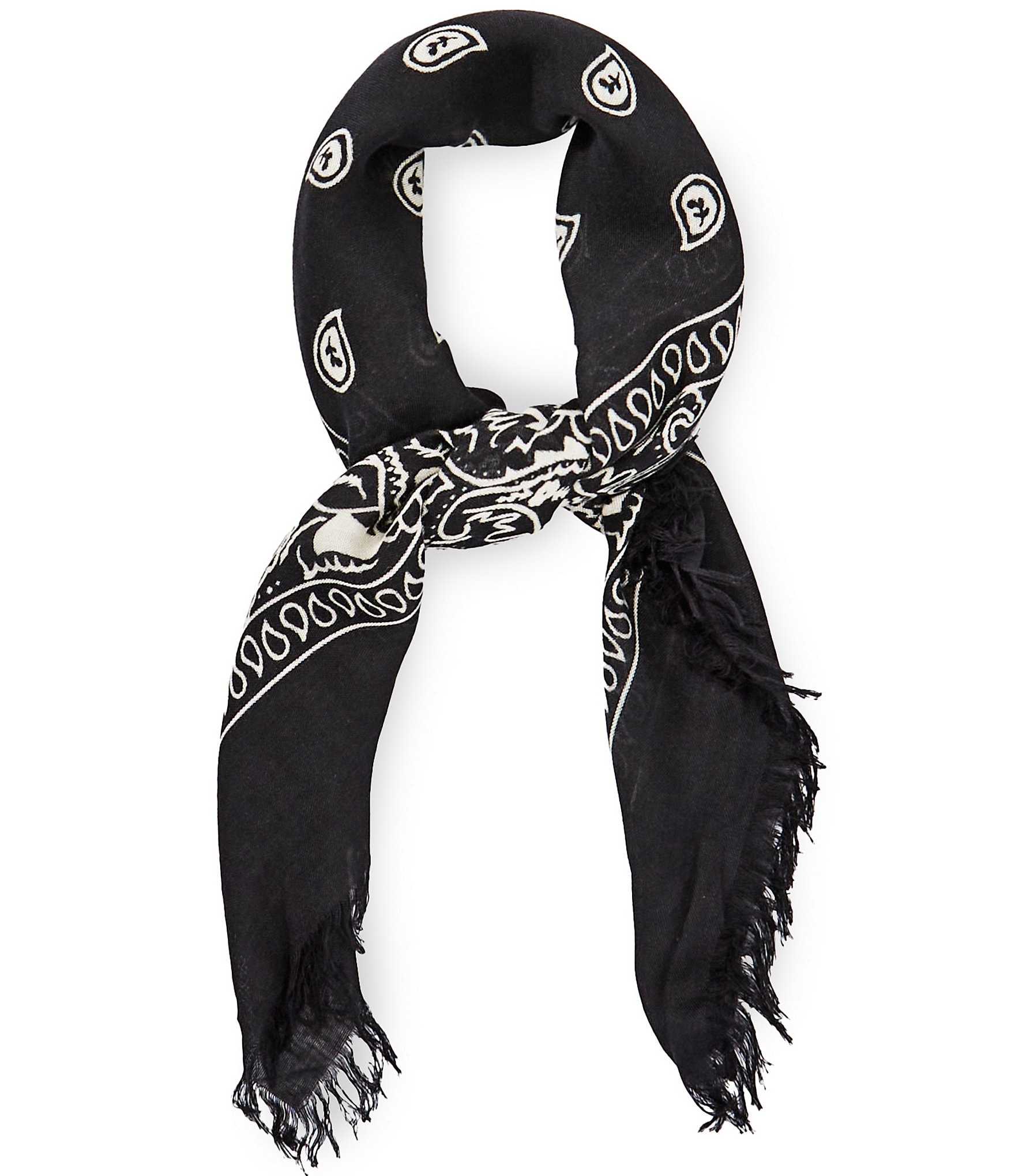 Anna & Ava Bandana Fringe Square Scarf