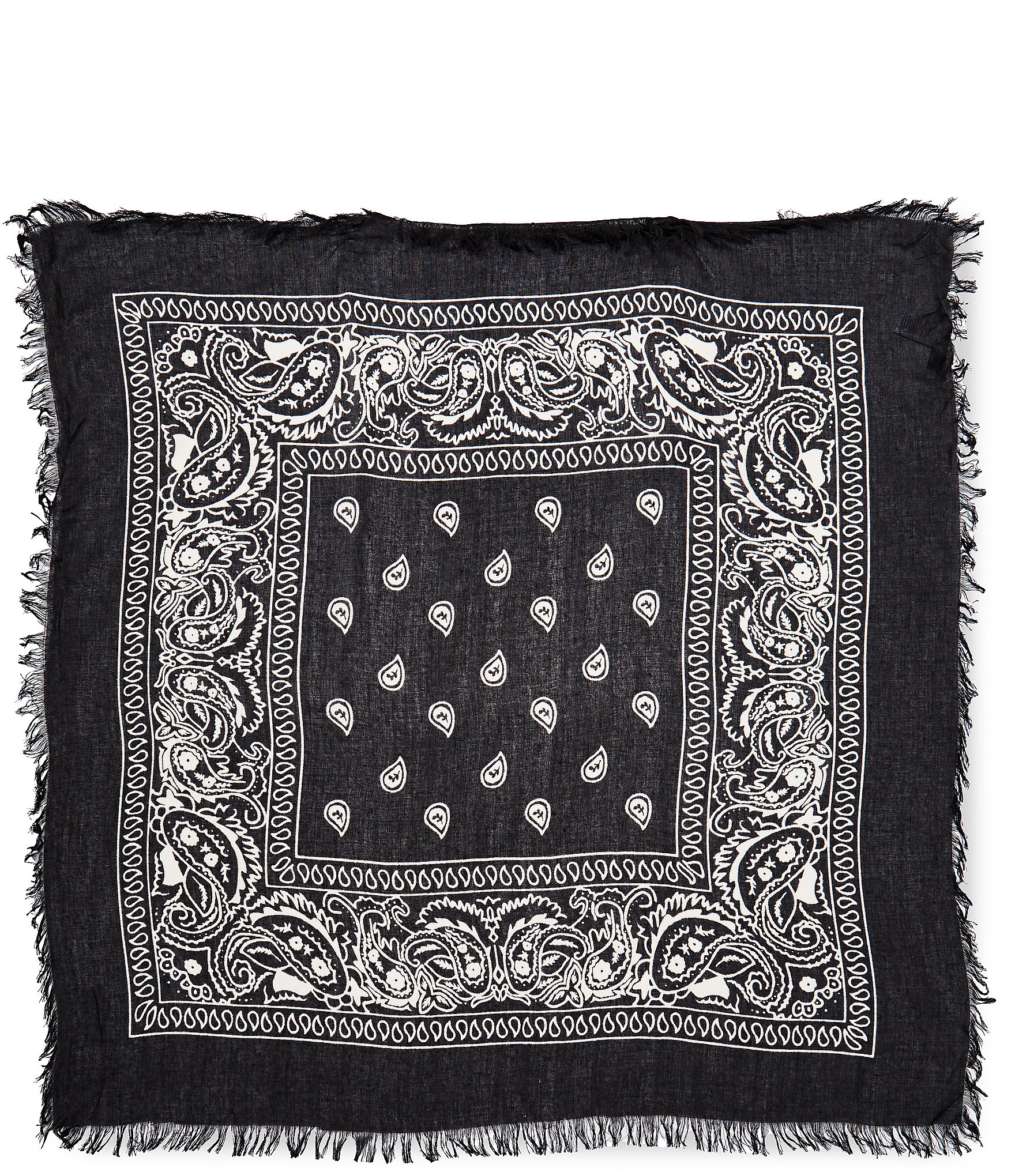 Anna & Ava Bandana Fringe Square Scarf