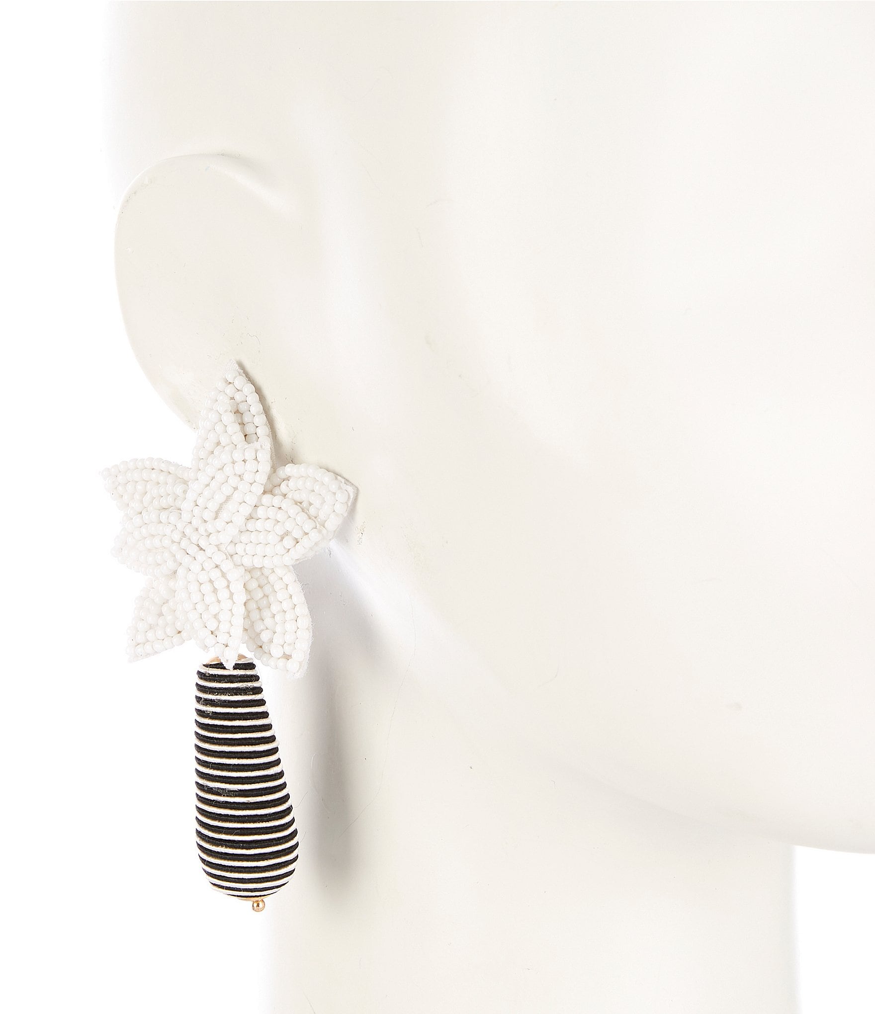 Anna & Ava Beaded Flower Statement Drop Earrings