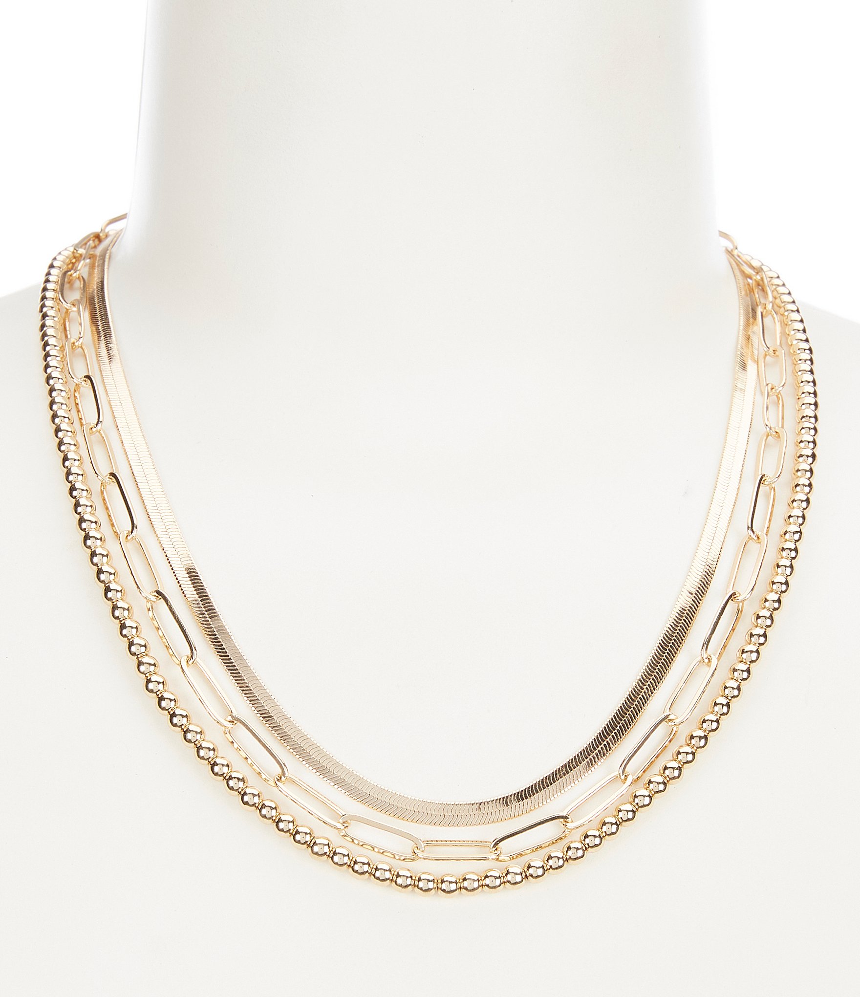 Anna & Ava Chain Multi Strand Necklace