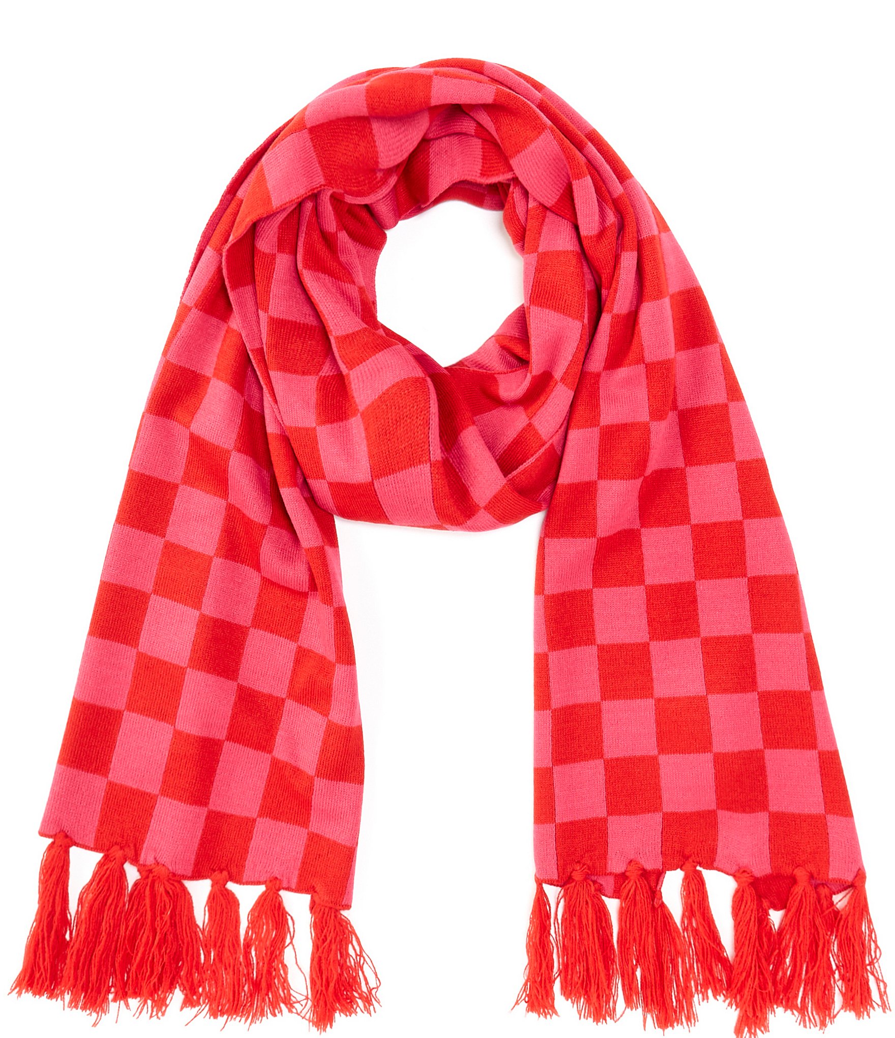 Anna And Ava Checkered Oblong Scarf Dillards