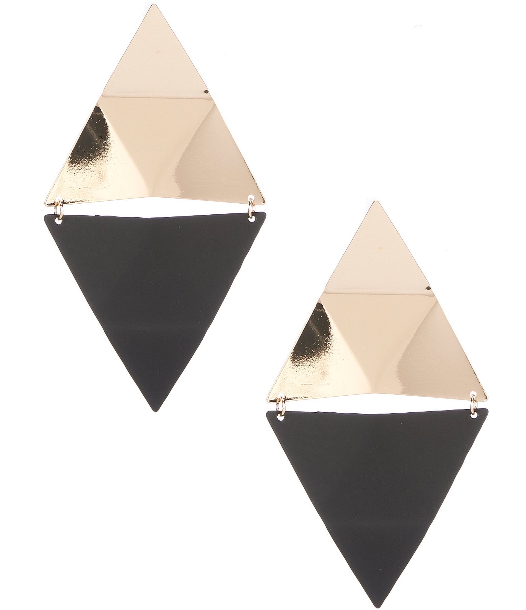 Anna & Ava Coated Geometric Statement Drop Earrings