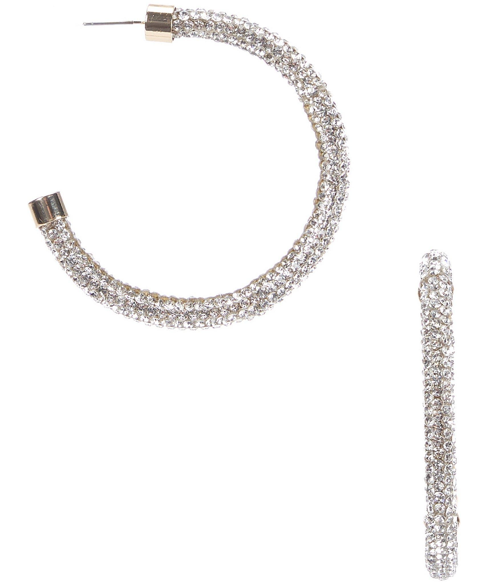 Anna & Ava Crystal Hoop Earrings