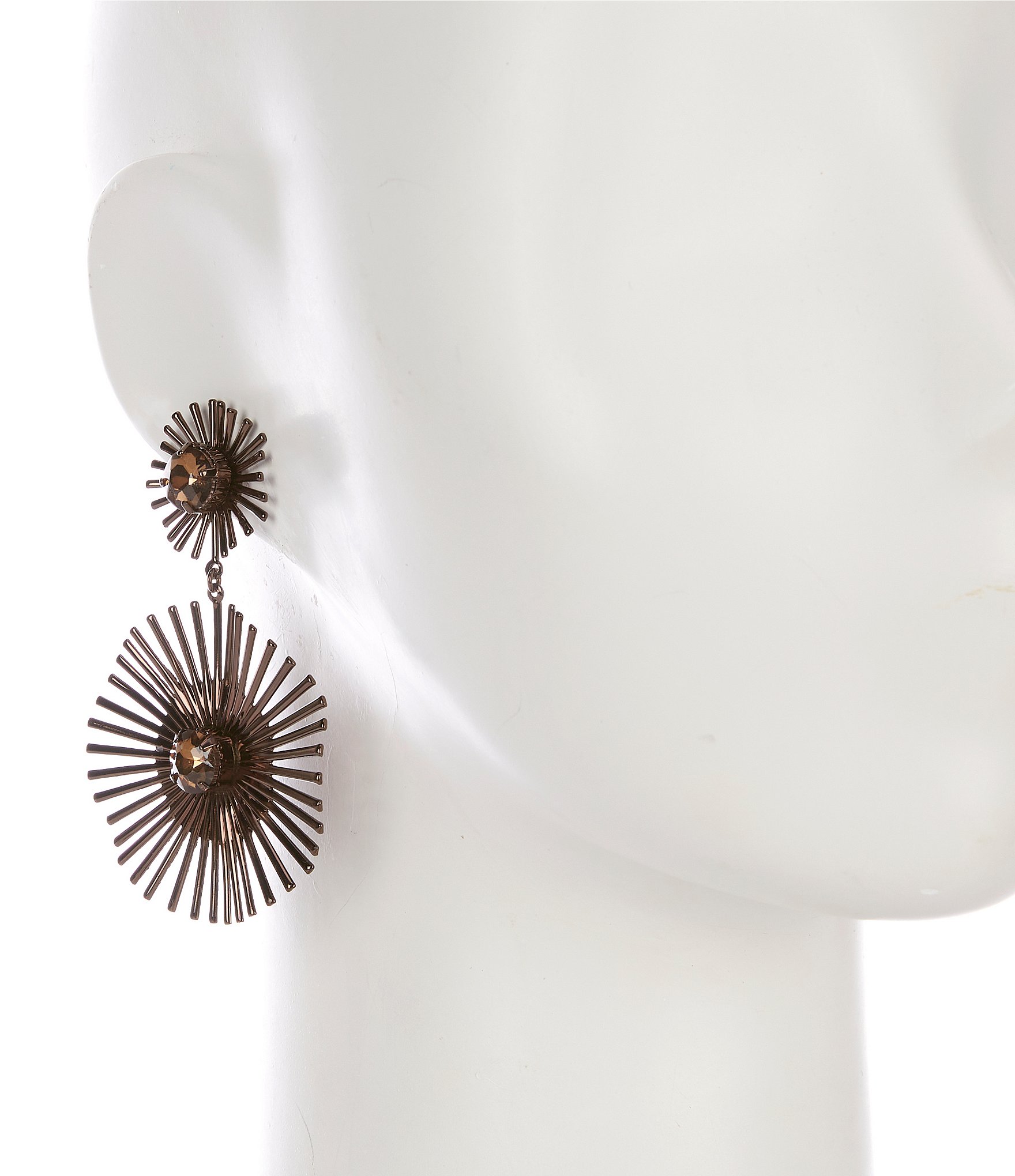 Anna & Ava Double Burst Statement Drop Earrings