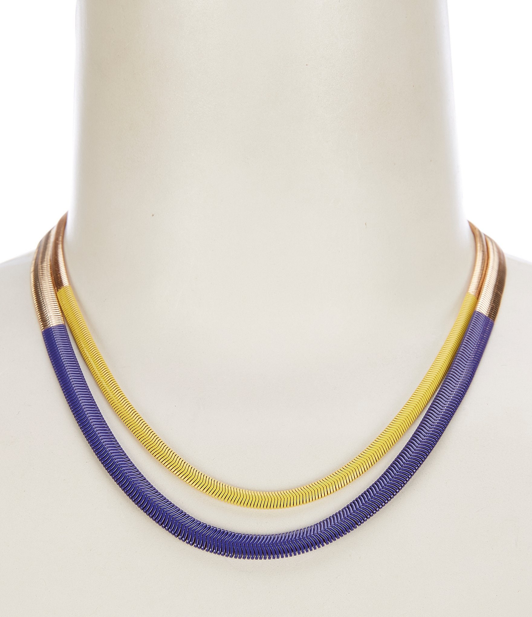 Anna & Ava Double Layer Snake Chain Necklace