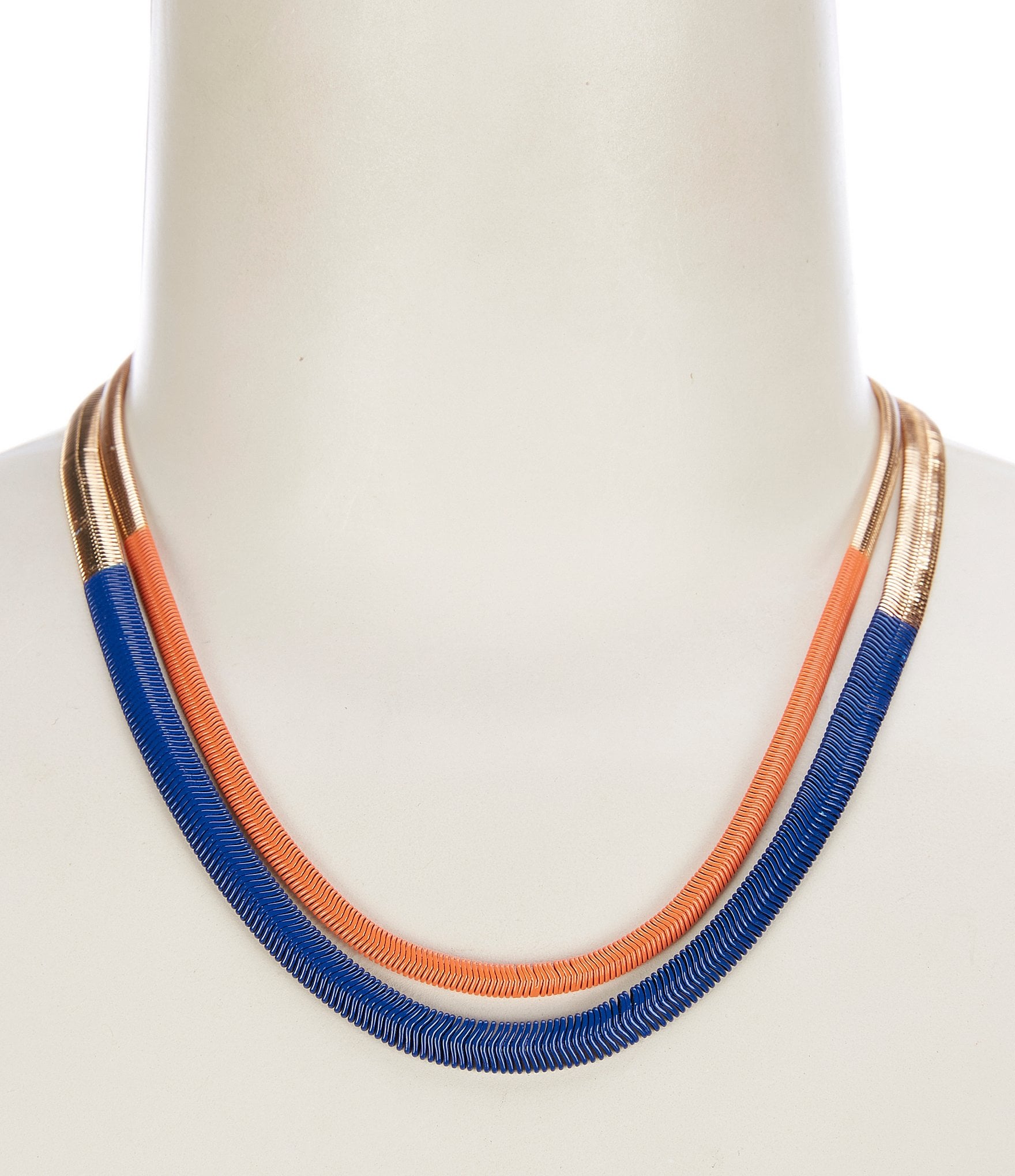 Anna & Ava Double Layer Snake Chain Necklace