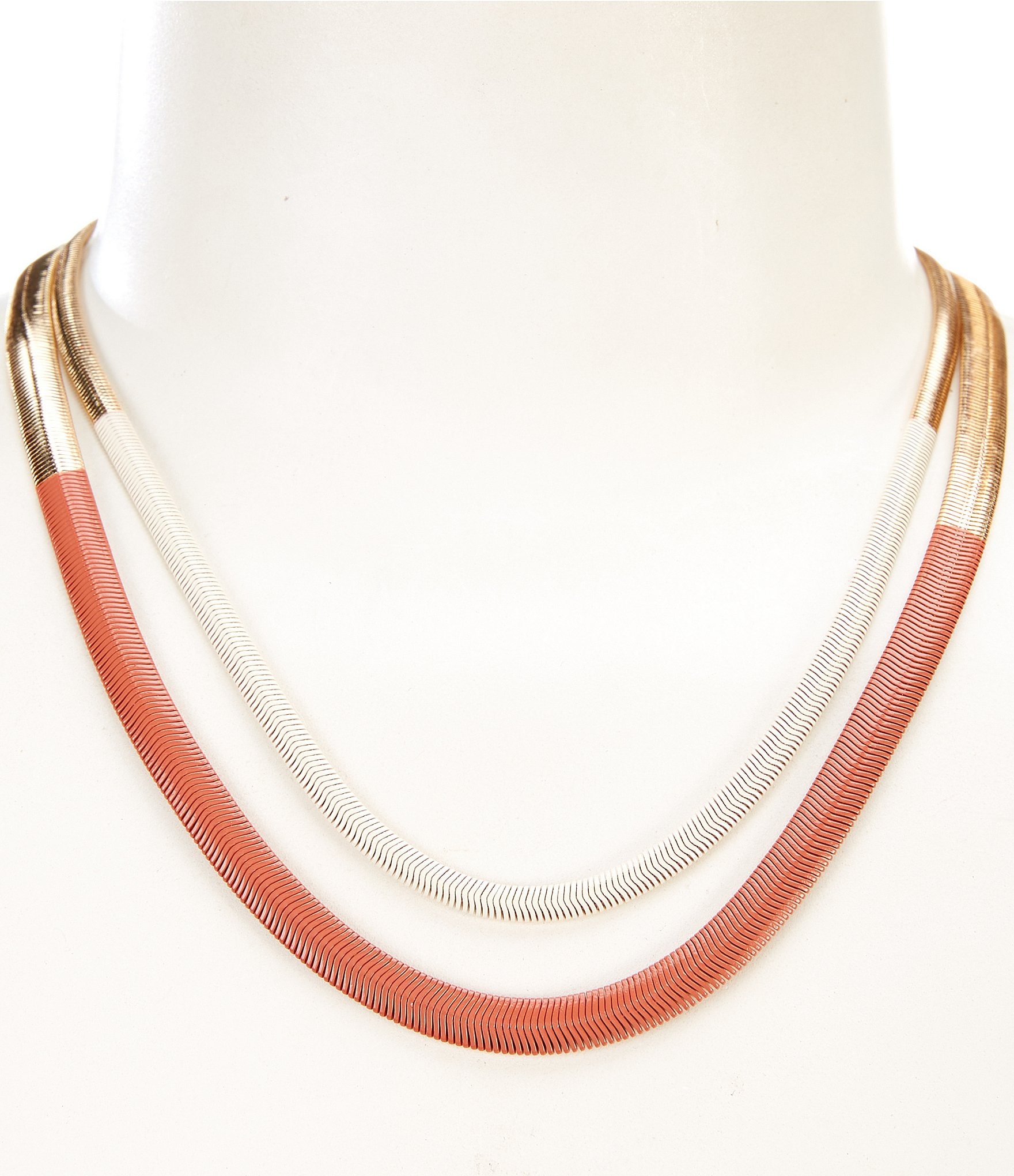 Anna & Ava Double Layer Snake Chain Necklace