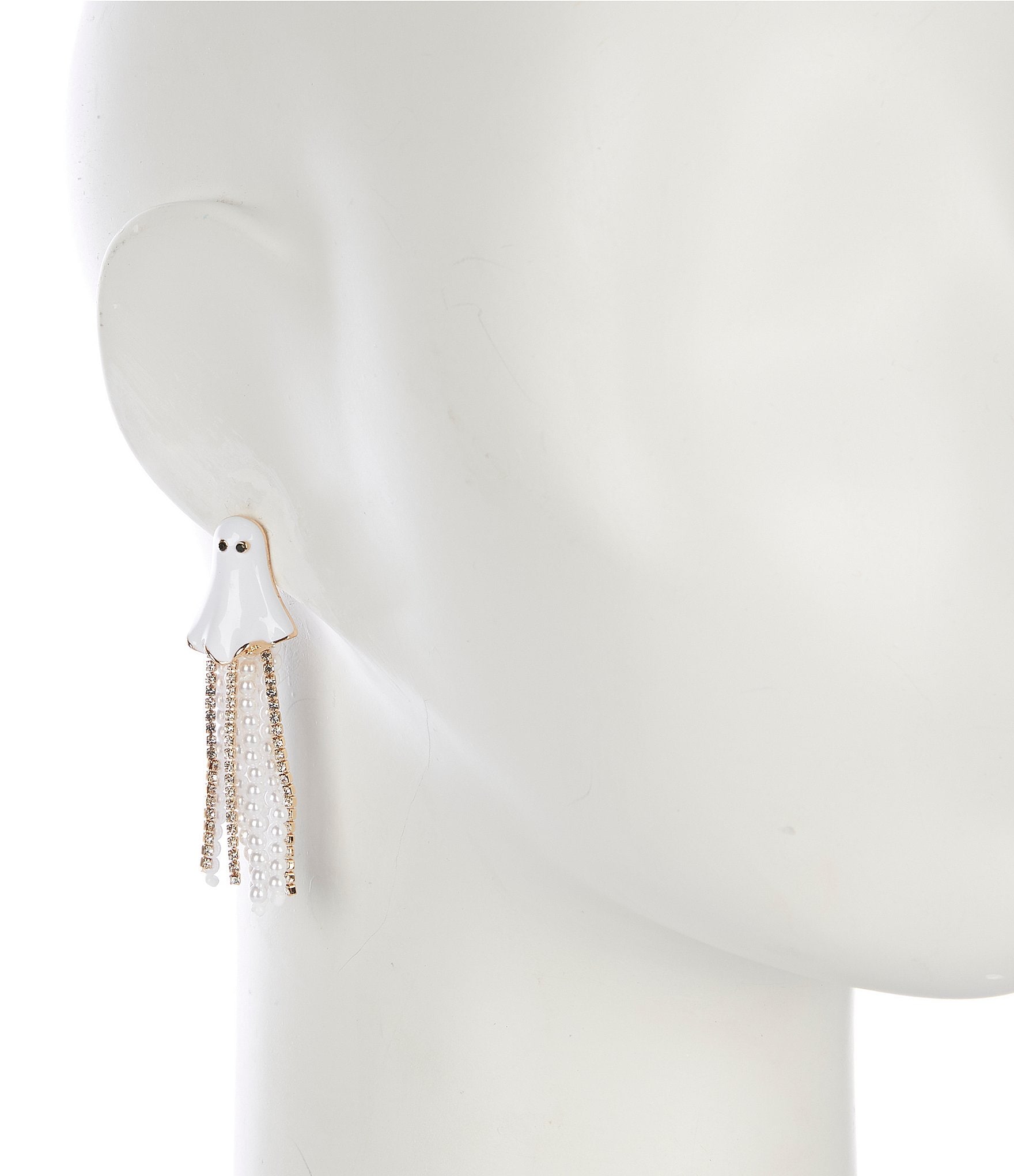 Anna & Ava Ghost Drop Earrings with Tassels