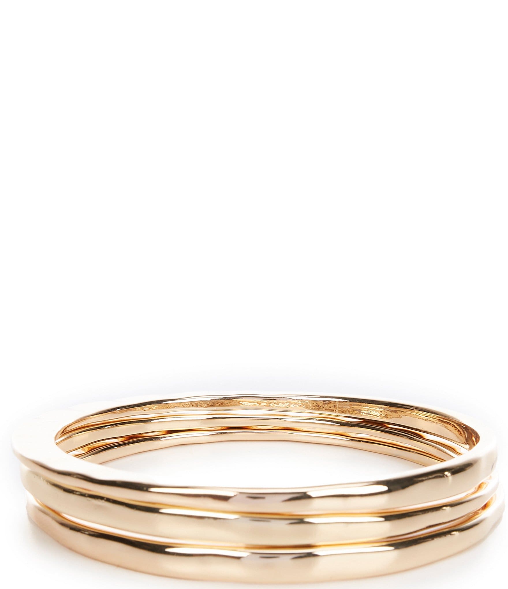 Anna & Ava Hammered Bangle Bracelet Set