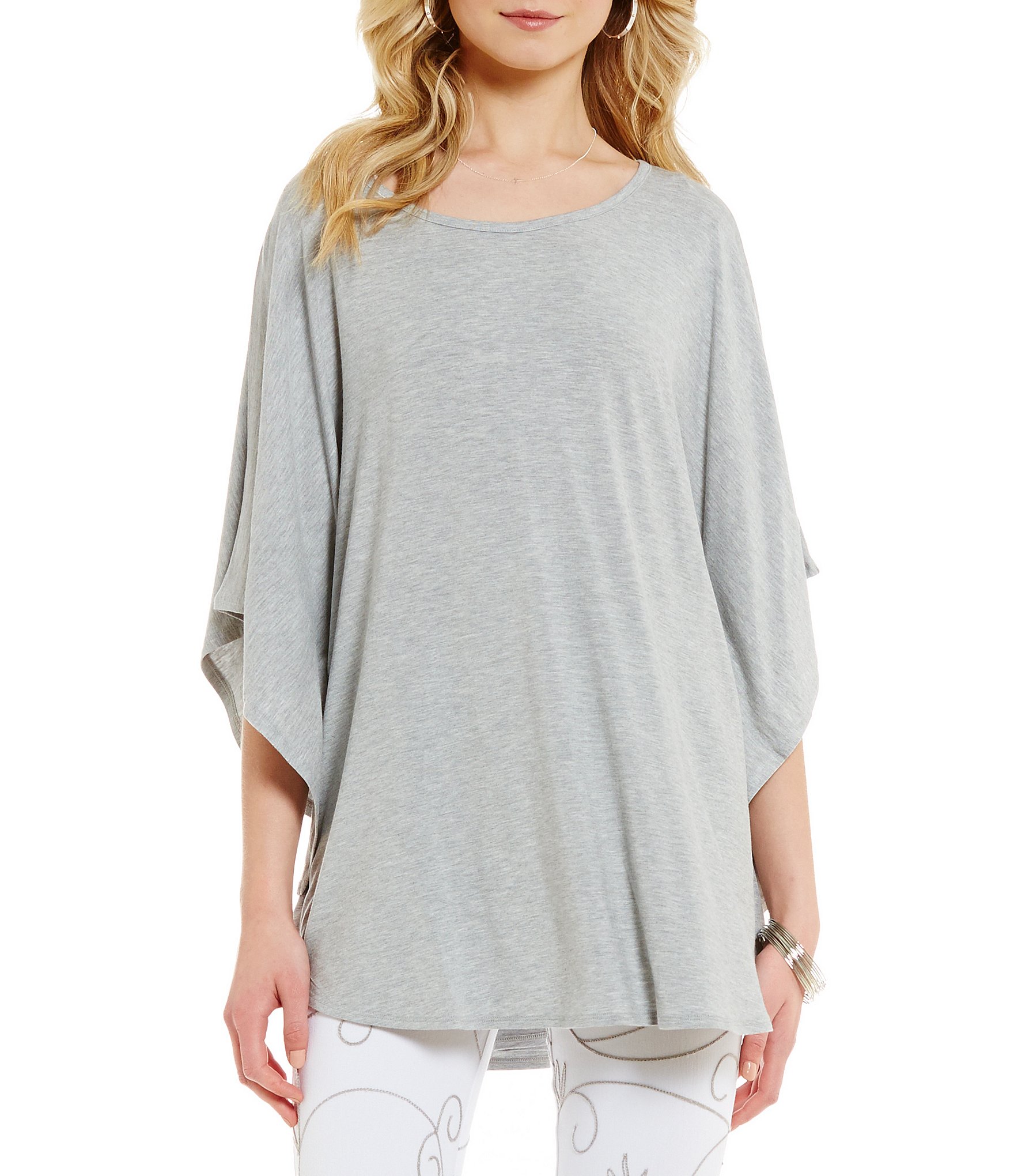 Anna & Ava Jersey Poncho | Dillards