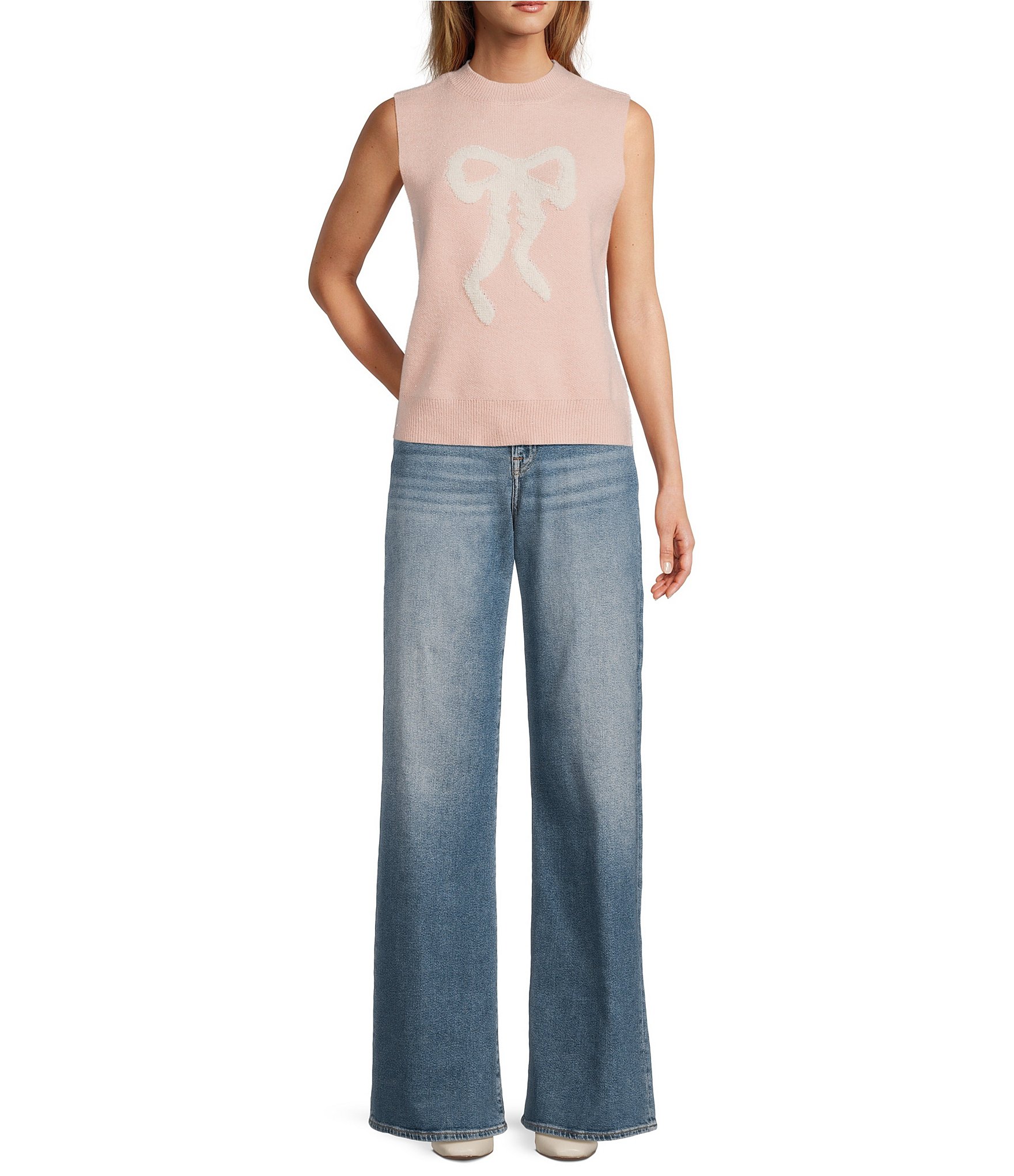 Anna & Ava Knit Bow Poncho