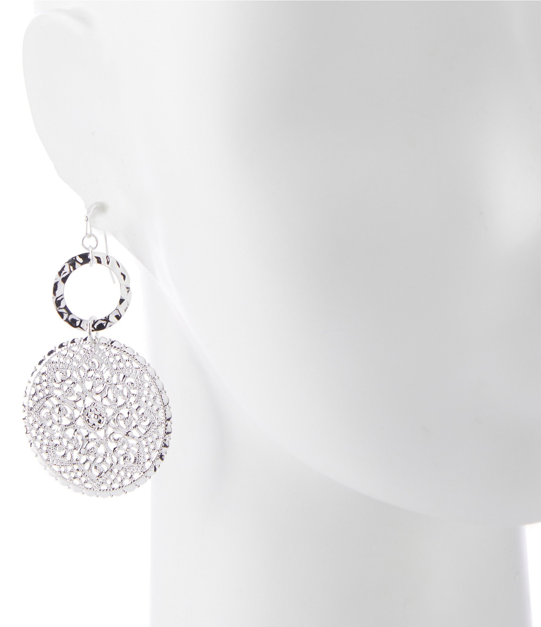 Anna & Ava Lauren Disk Drop Statement Earrings