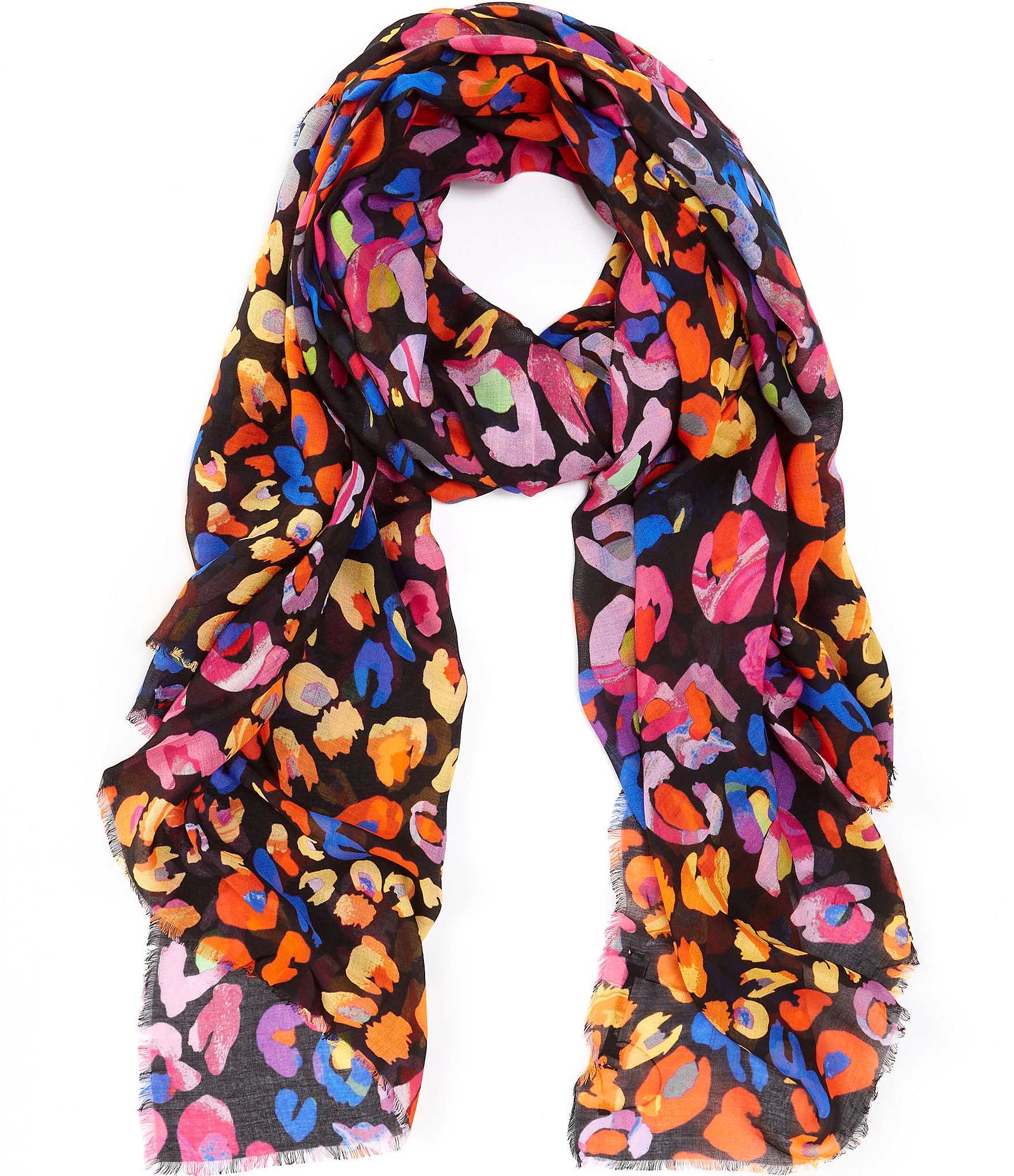 Anna & Ava Leopard Print Oblong Scarf