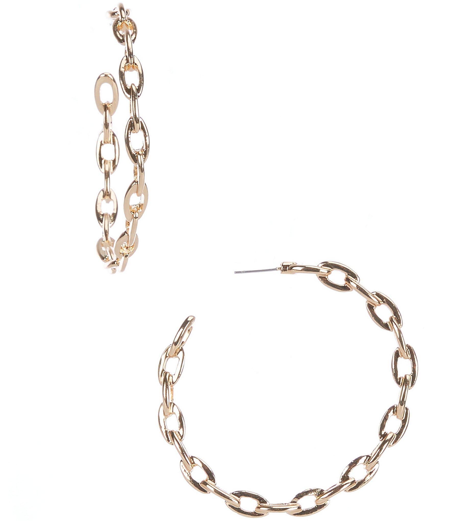 Anna & Ava Link Hoop Earrings