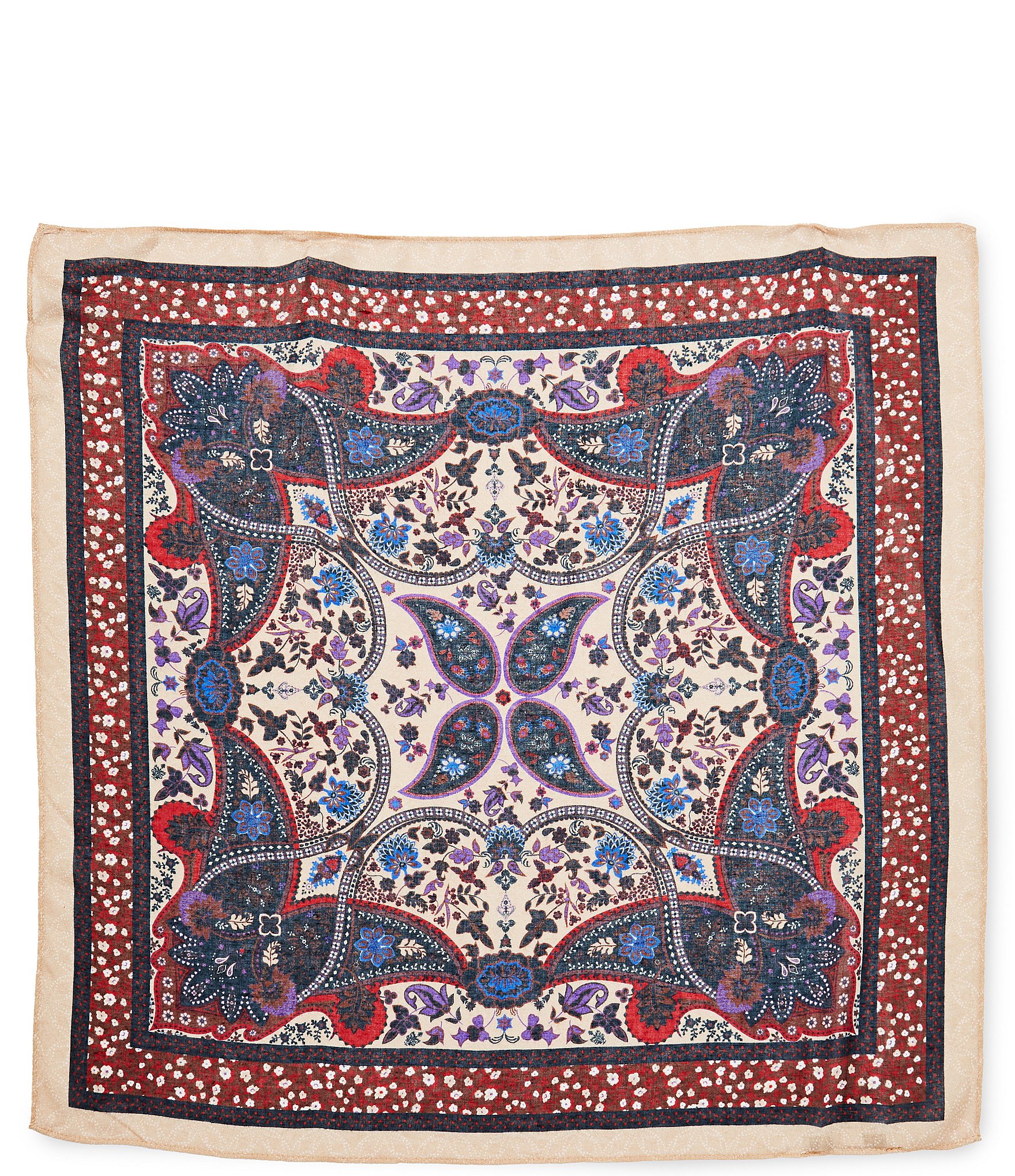 Anna & Ava Mixed Floral Small Square Scarf