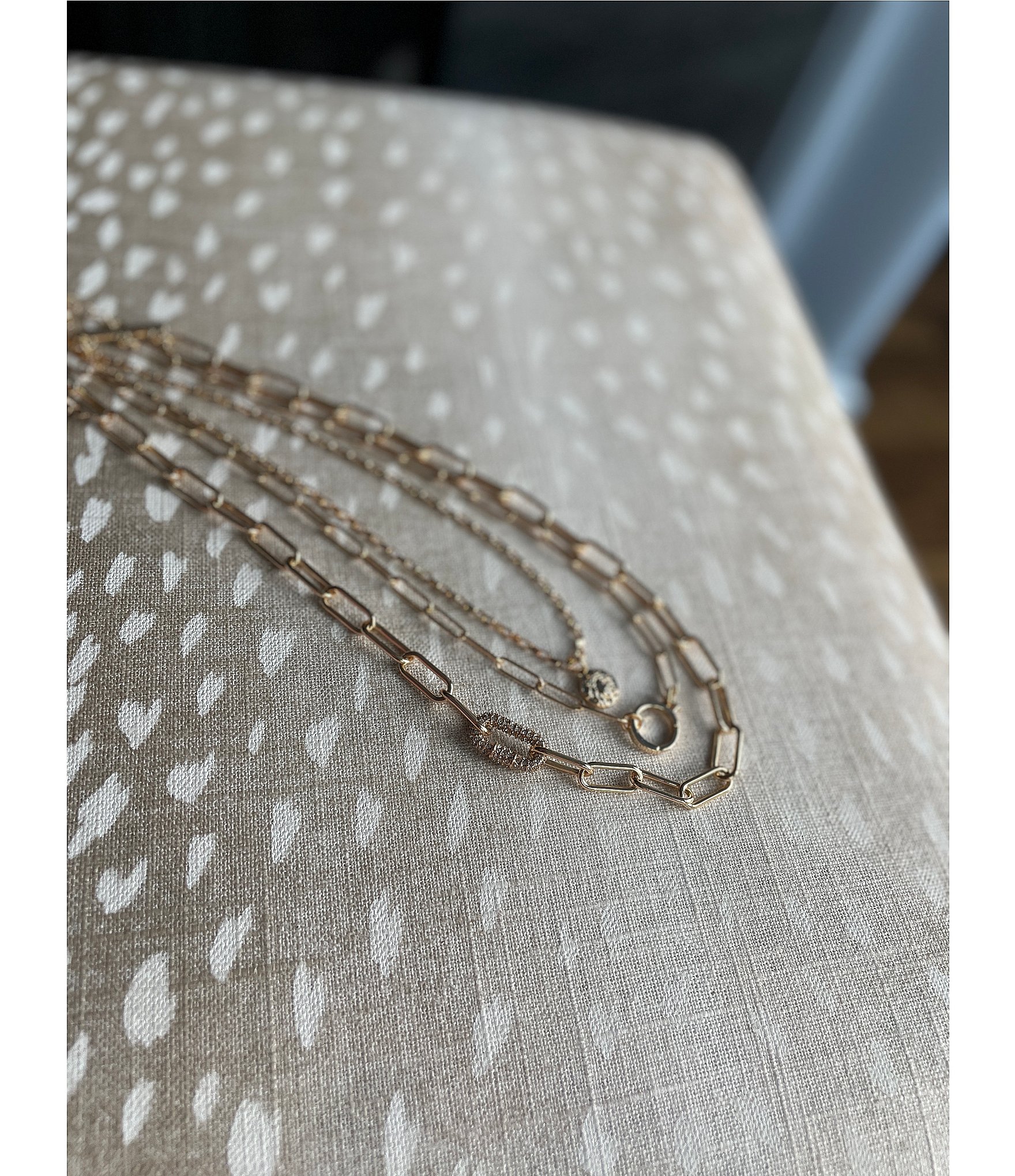 Anna & Ava Multi Layer Paperclip Chain Necklace