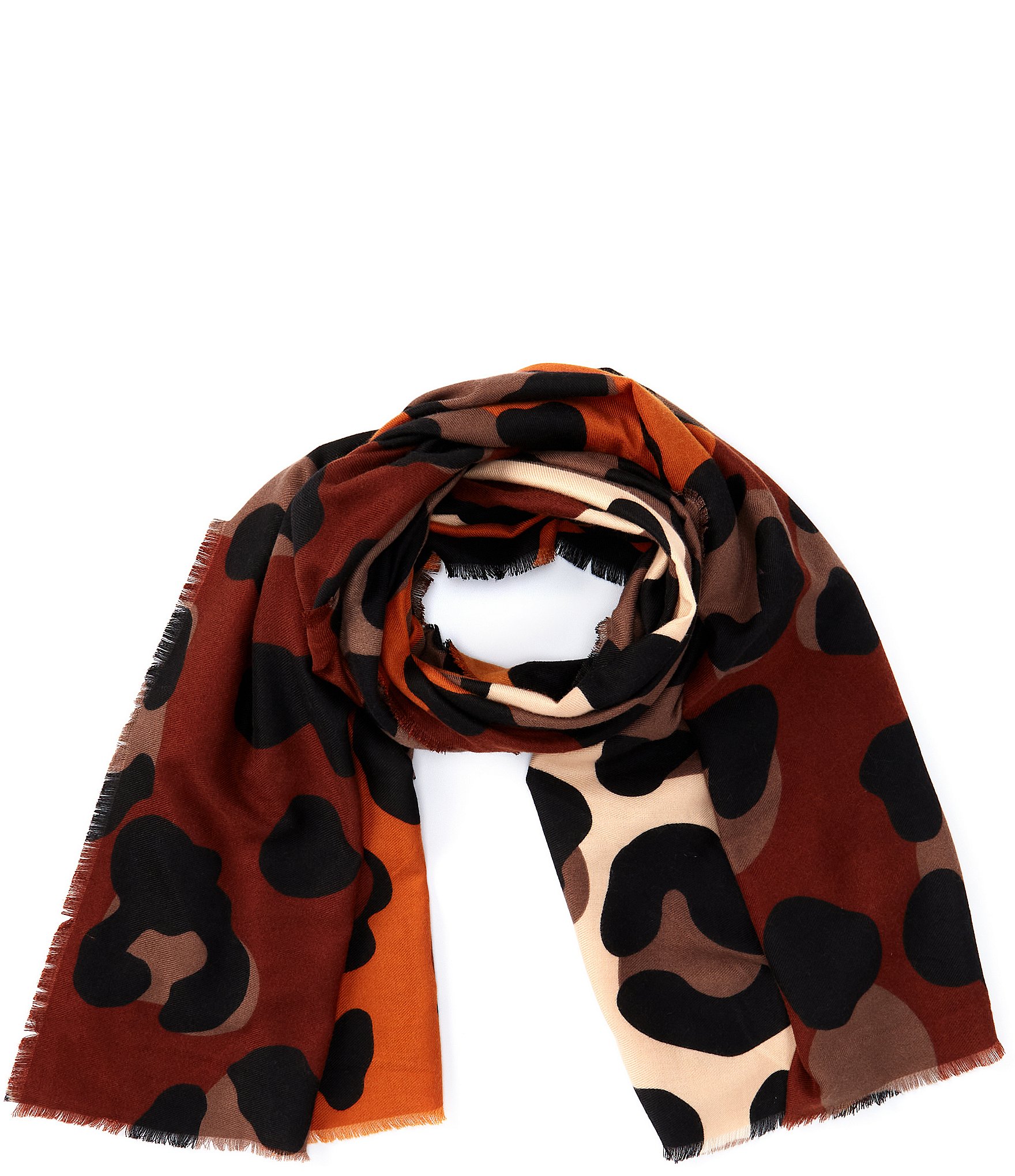 Anna & Ava Oversized Leopard Print Oblong Scarf