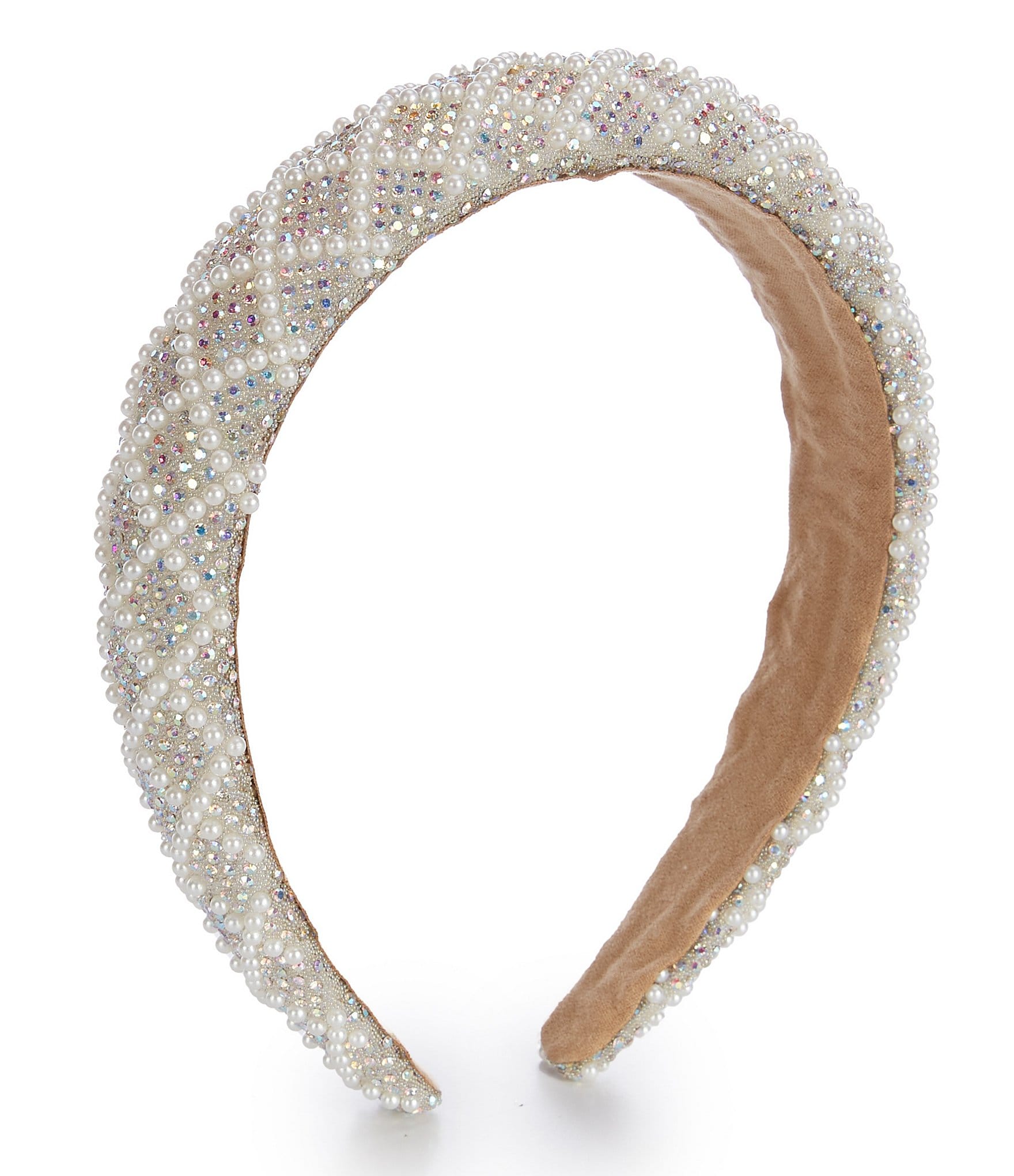 Anna & Ava Pearl & Crystal Windowpane Headband