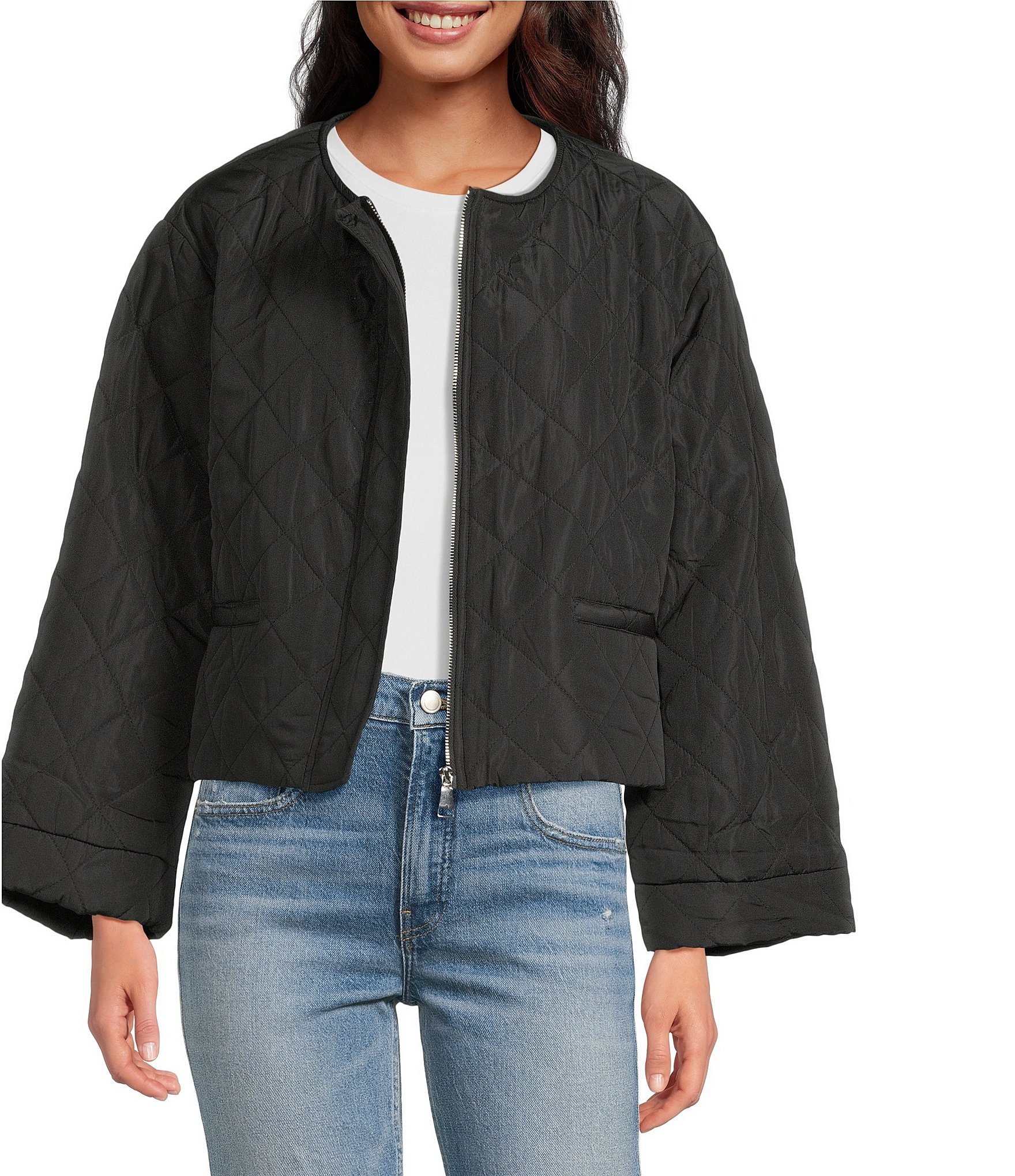 Anna & Ava Quilted Jacket with Removable Hoodie Dickey