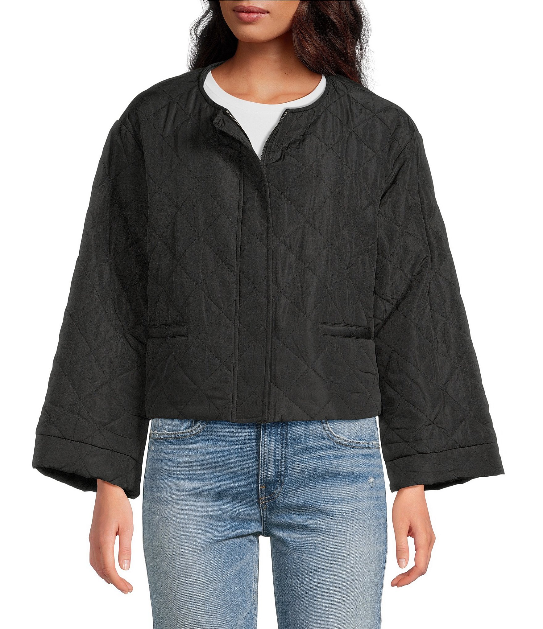 Anna & Ava Quilted Jacket with Removable Hoodie Dickey