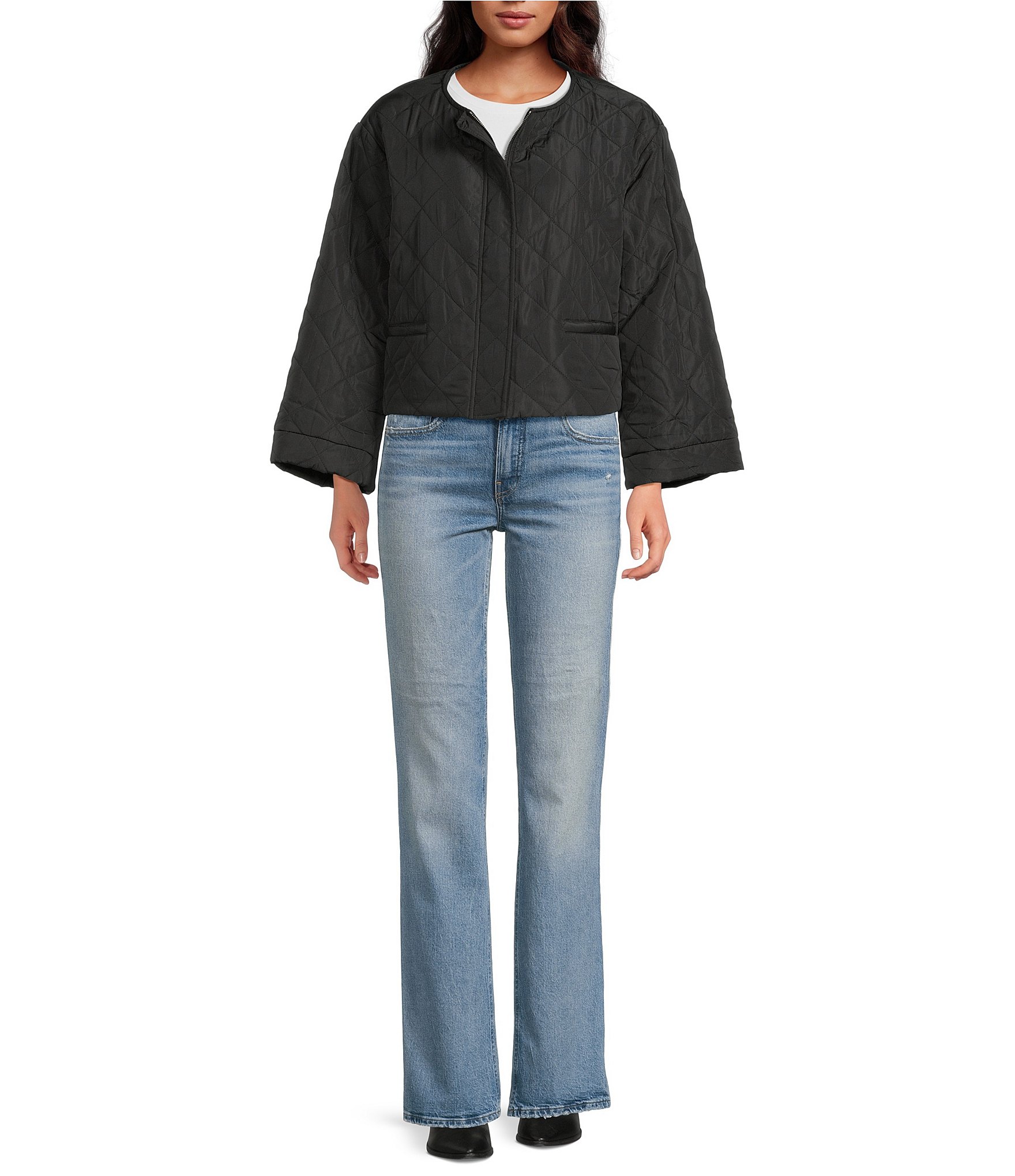 Anna & Ava Quilted Jacket with Removable Hoodie Dickey
