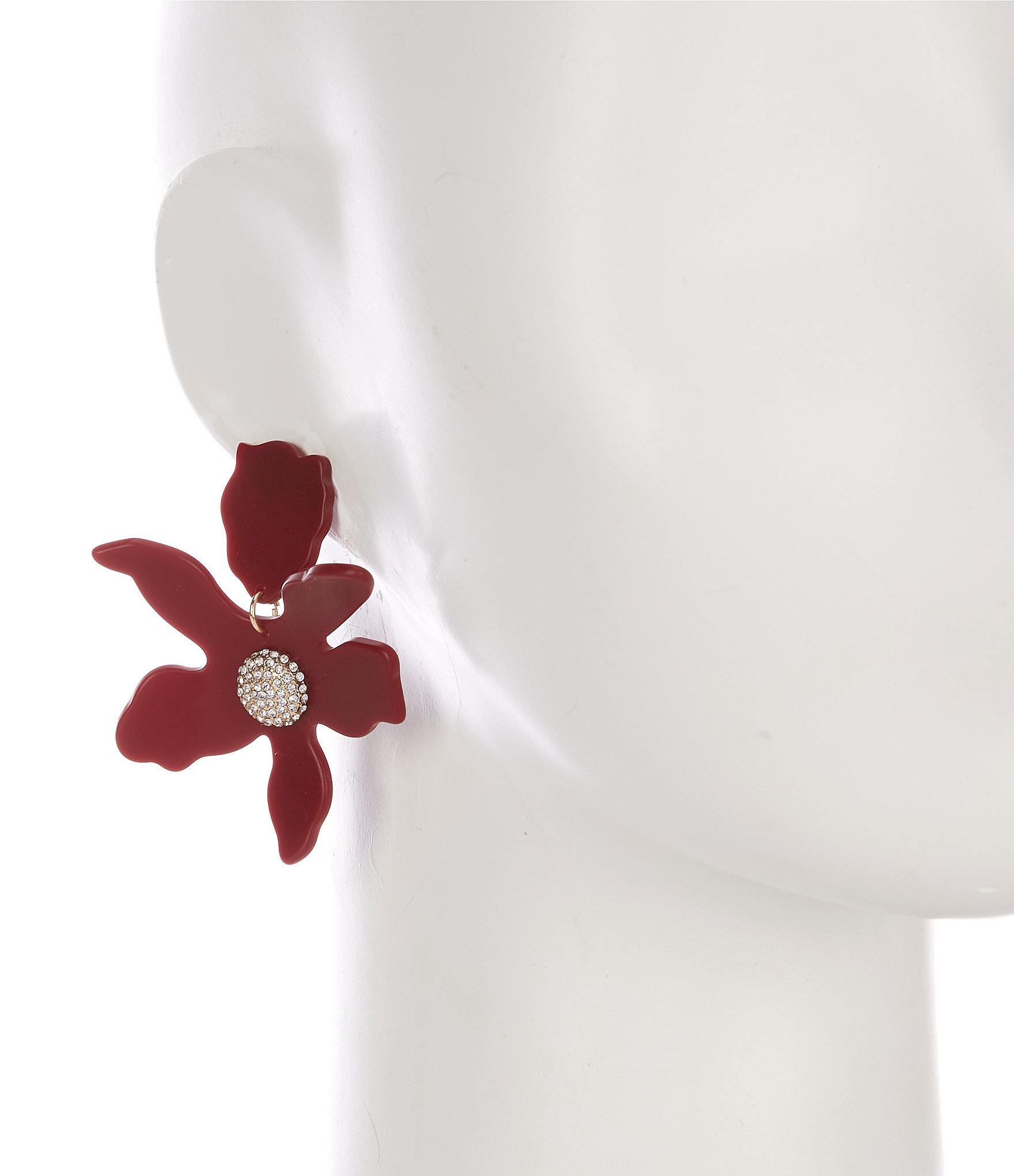 Anna & Ava Resin Flower Statement Drop Earrings