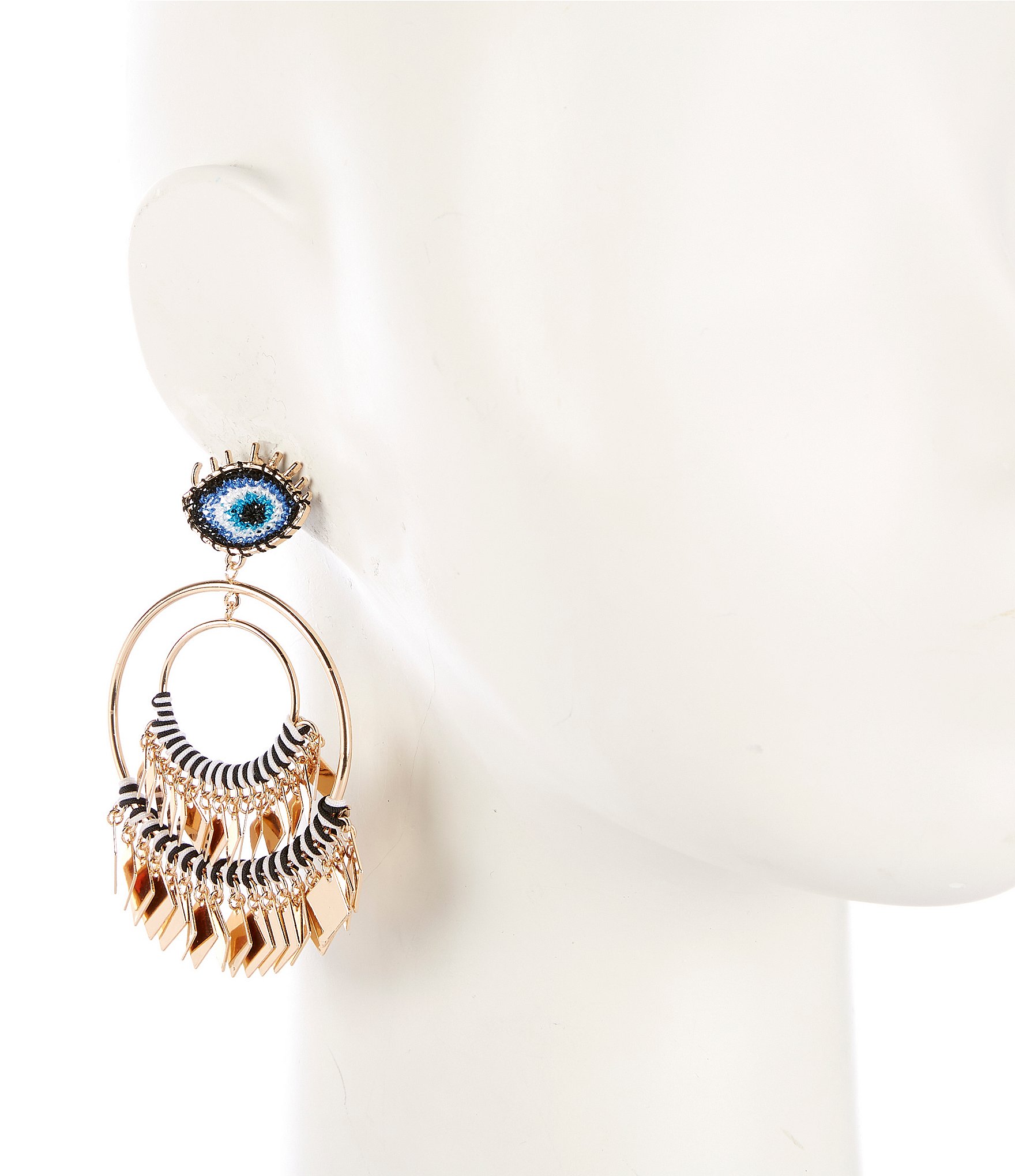 Anna & Ava Shaky Circle Statement Drop Earrings