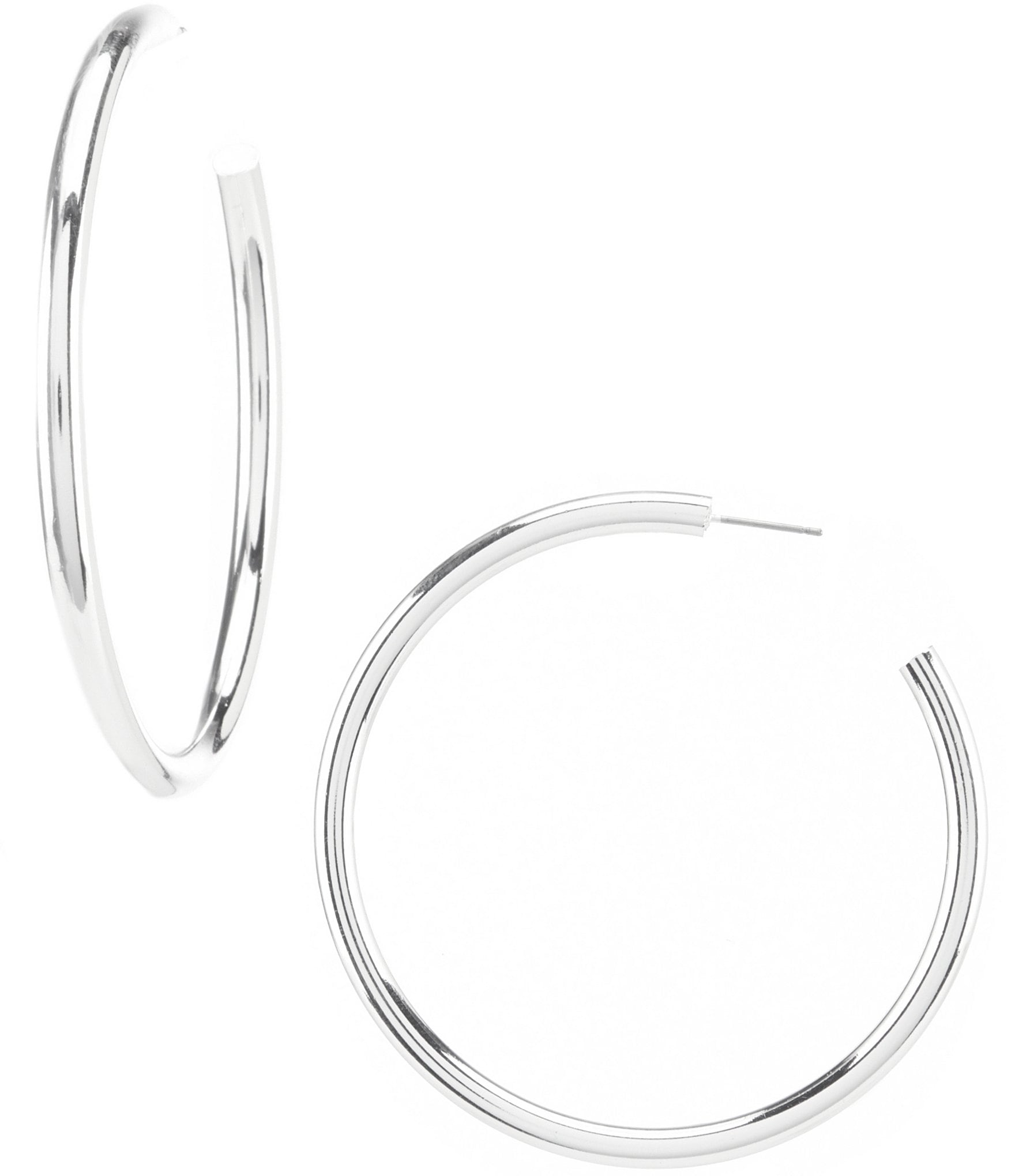 Anna & Ava Silver Hoop Earrings