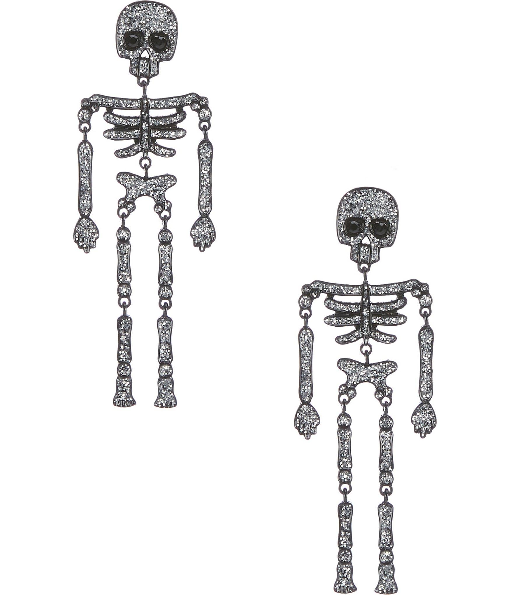 Anna & Ava Halloween Skeleton Drop Earrings