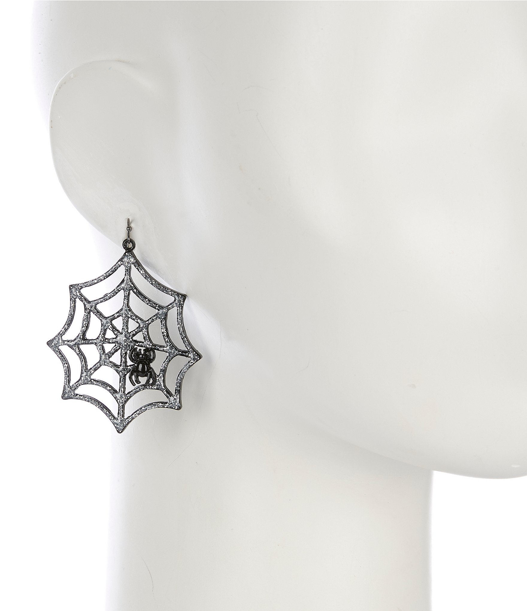 Anna & Ava Halloween Spider Web Drop Earrings