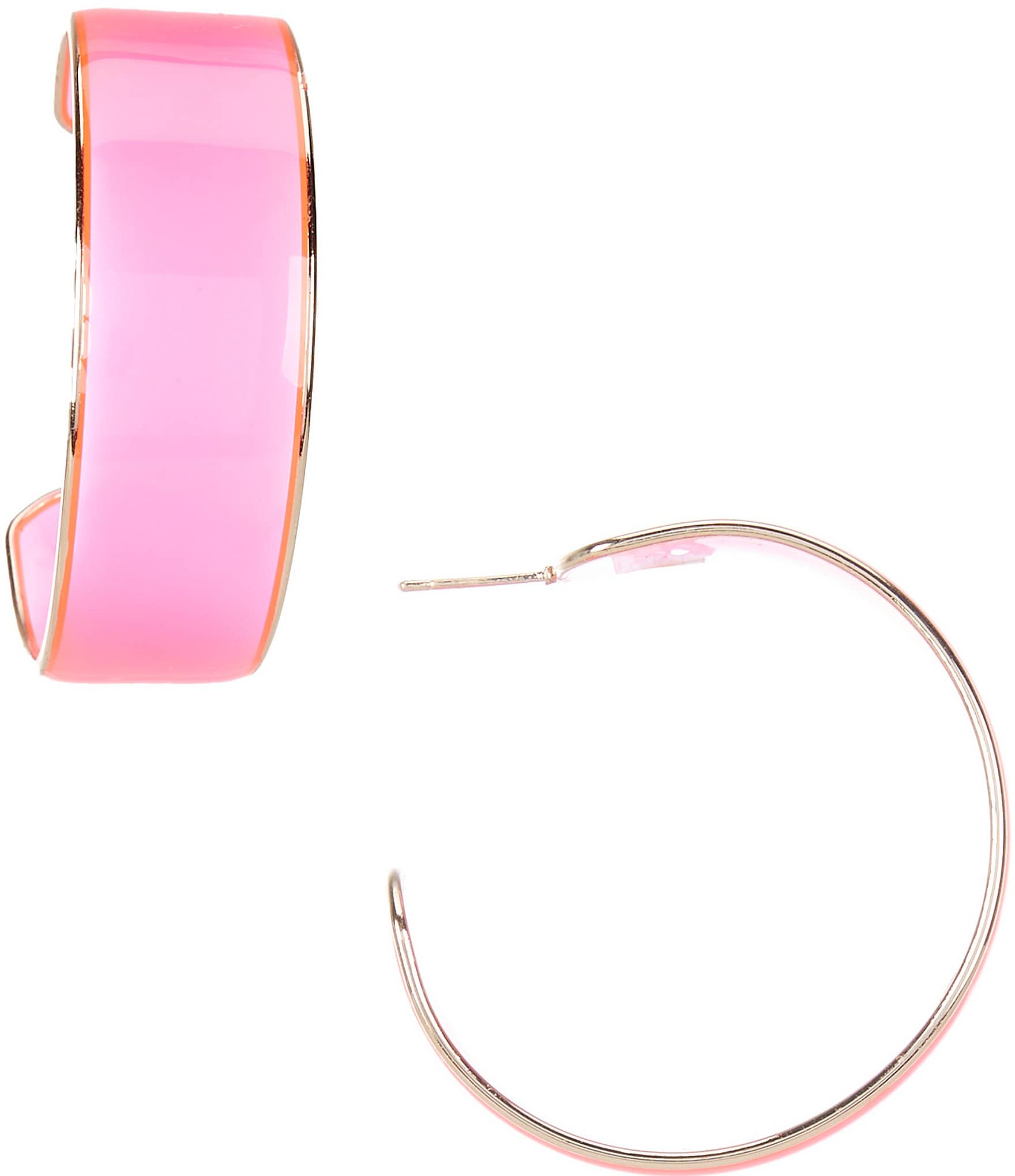 Anna & Ava Translucent Resin Hoop Earrings