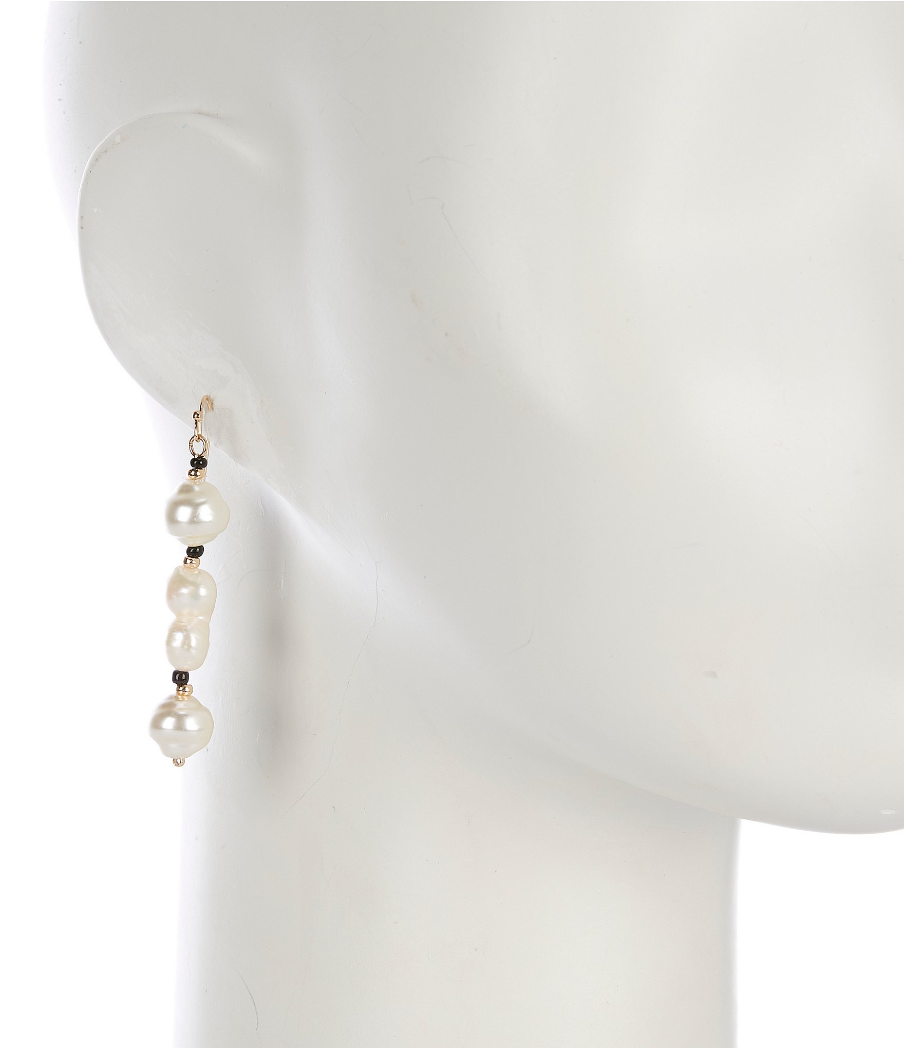 Anna & Ava Triple Freshwater Pearl Drop Earrings