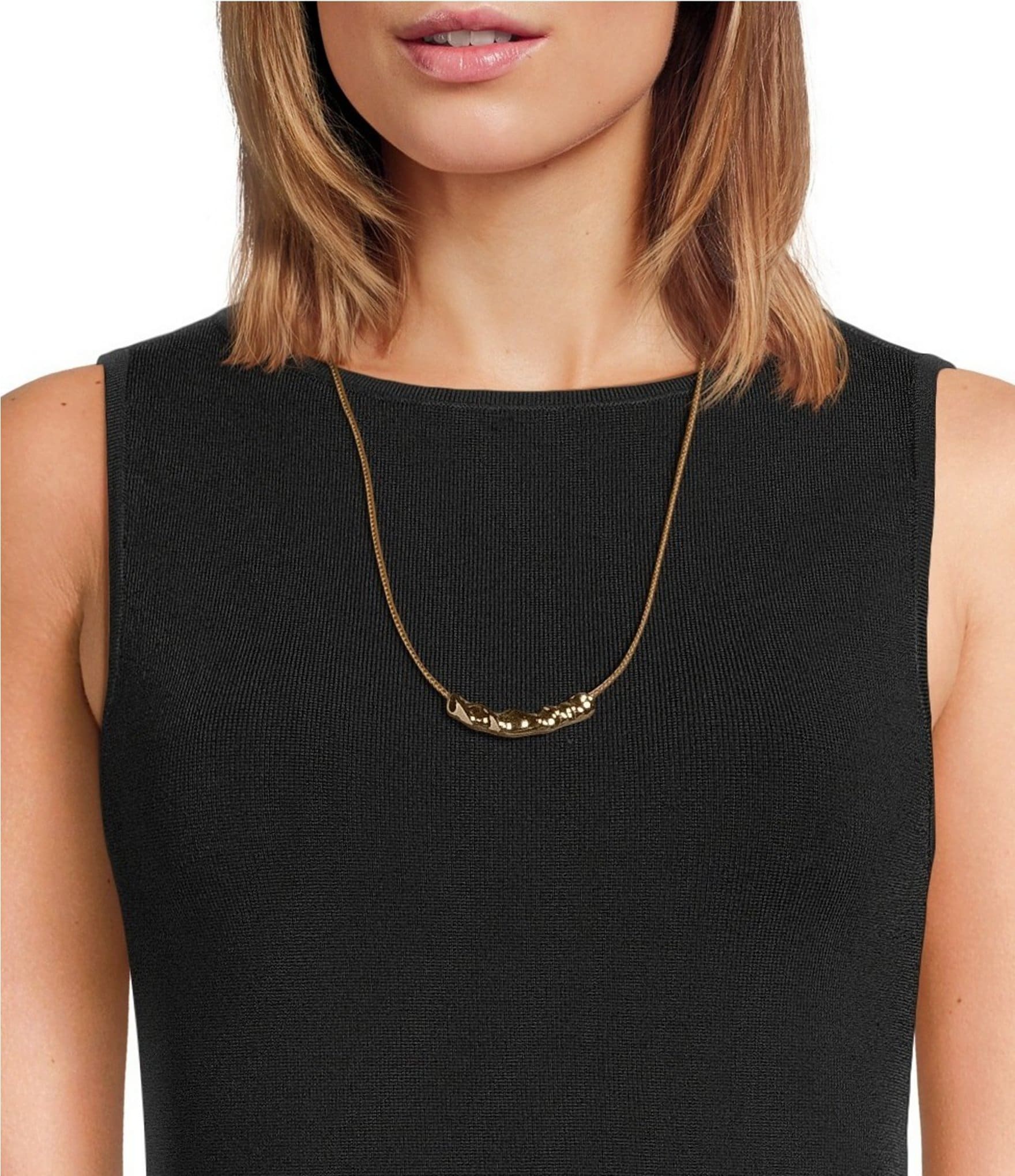 Anna & Ava Twisted Bar Cord Statement Necklace