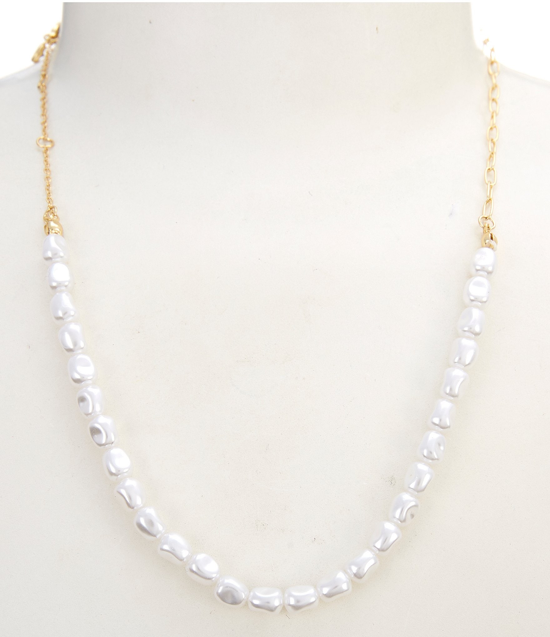 Anna & Ava Waterproof Chain and Pearl Chain Necklace