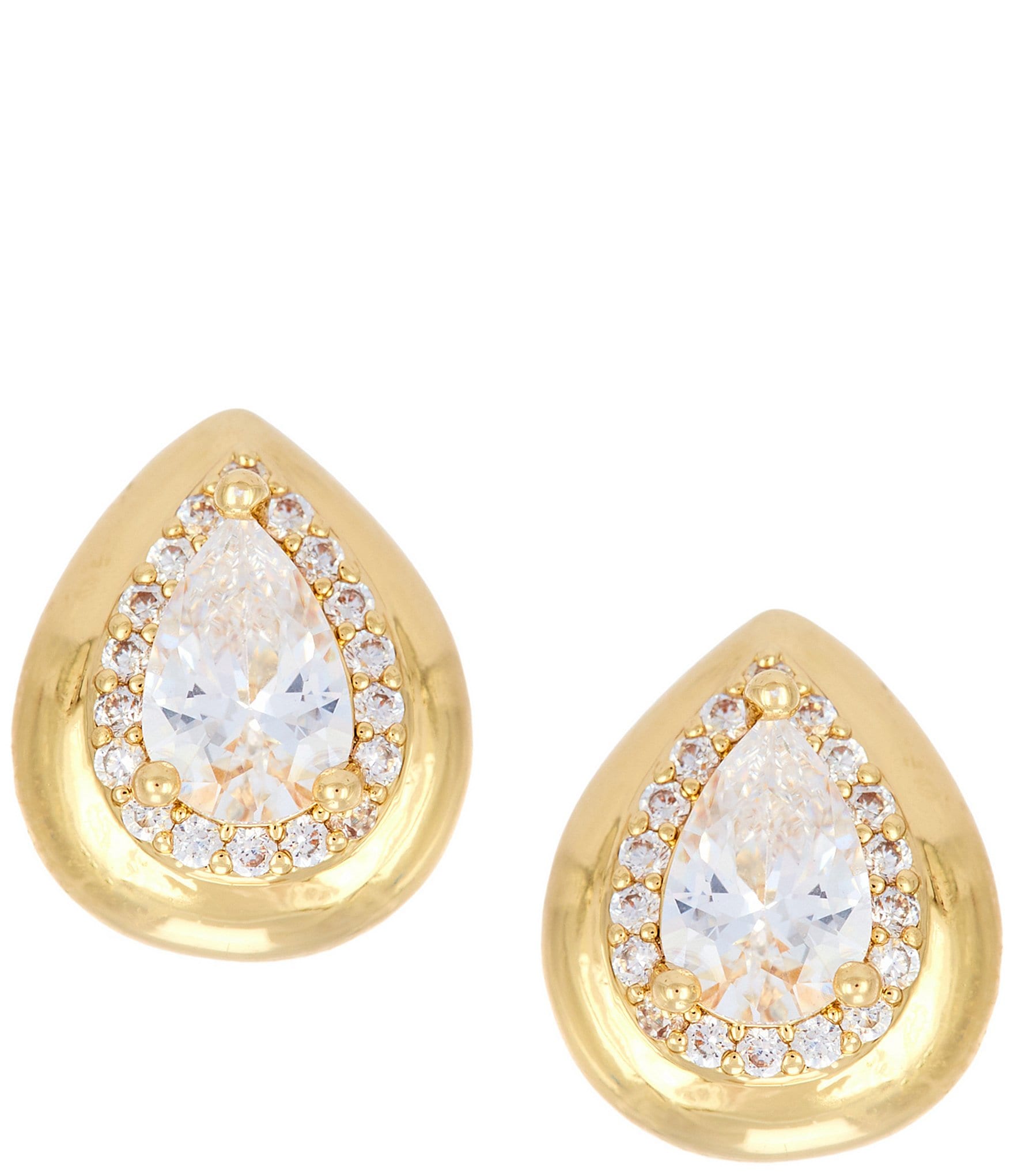 Anna & Ava Waterproof Teardrop Cubic Zirconia Stud Earrings