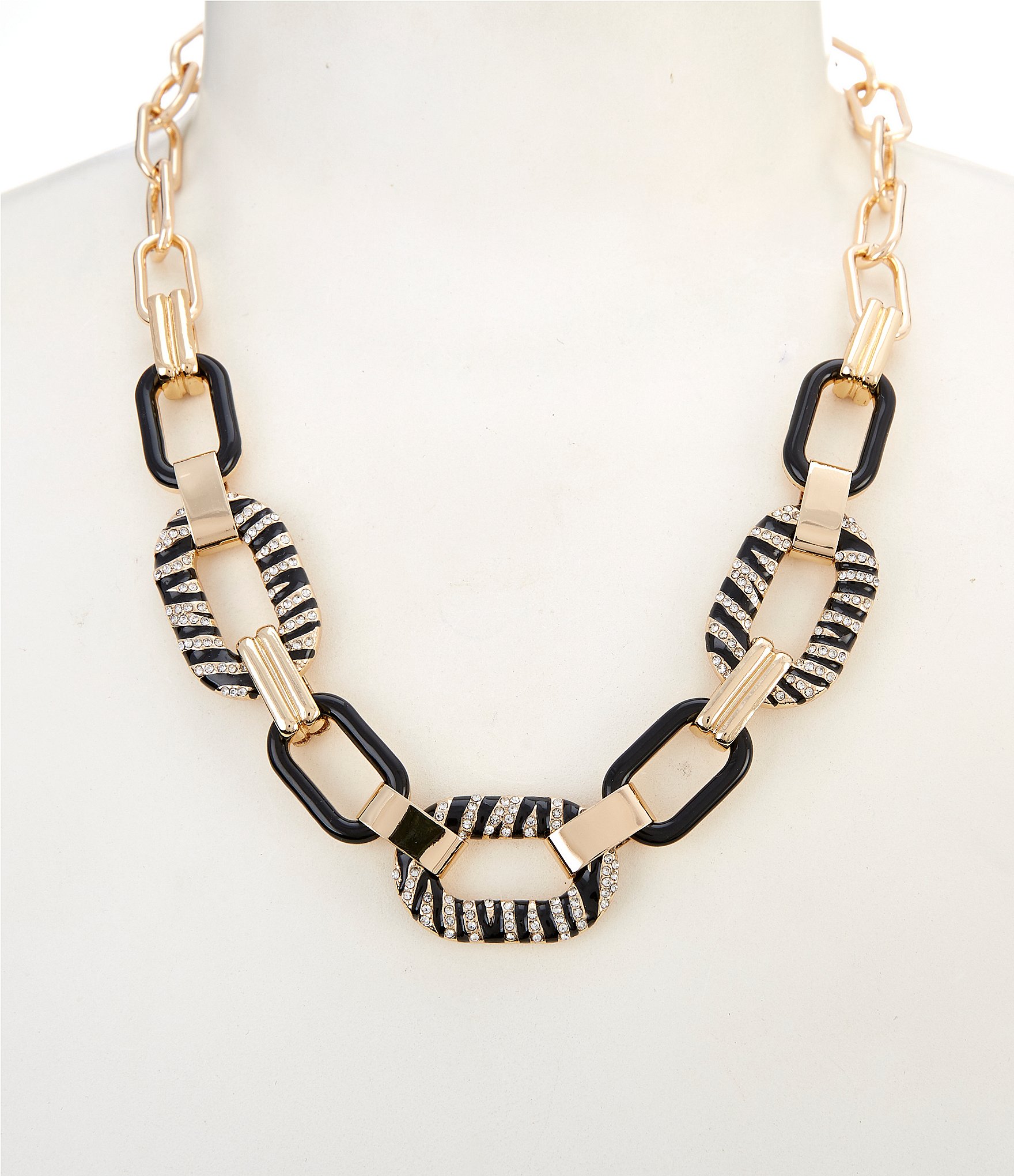 Anna & Ava Zebra Link Collar Necklace