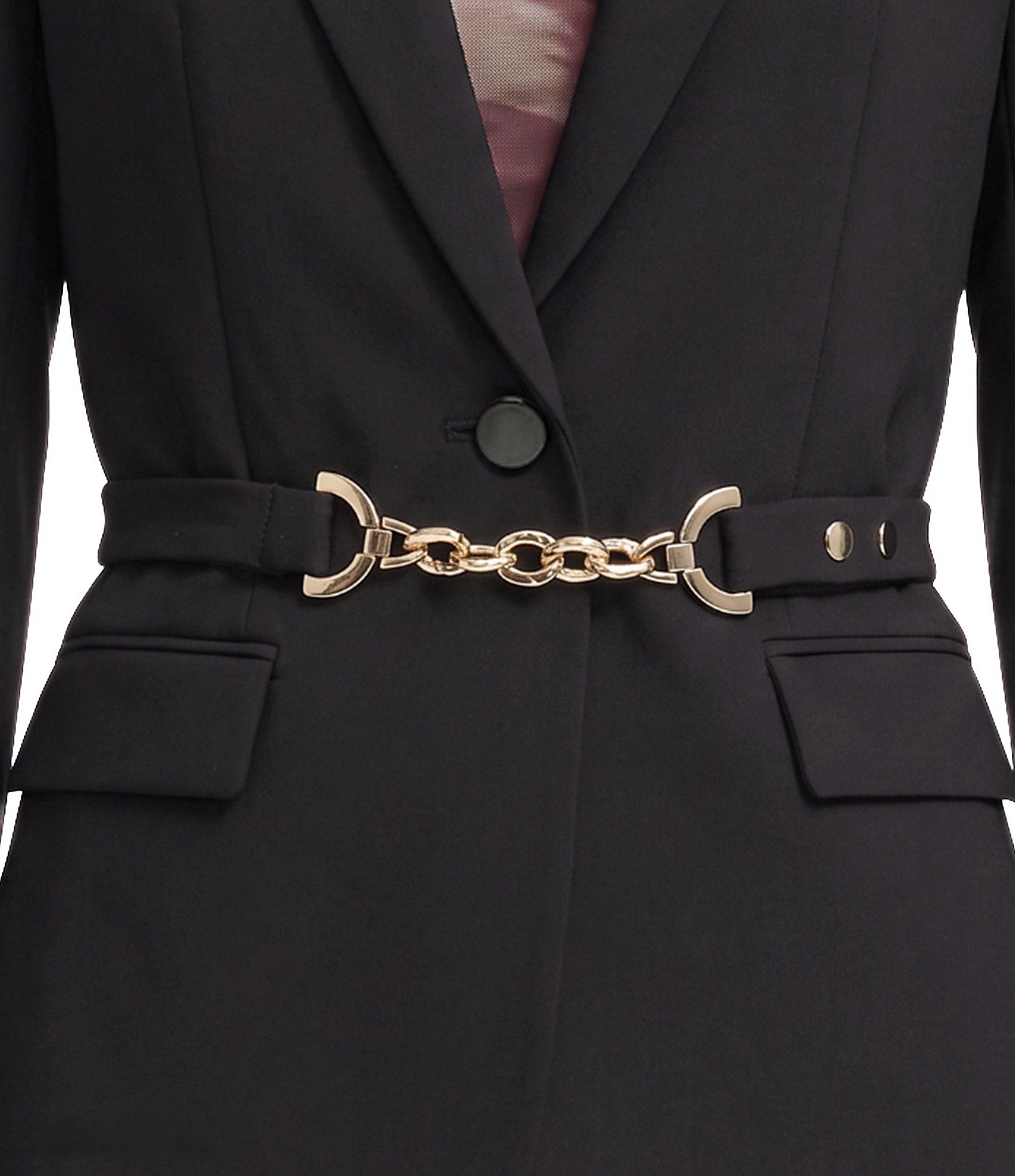 Anne Klein Belted Liberty Stretch Jacket