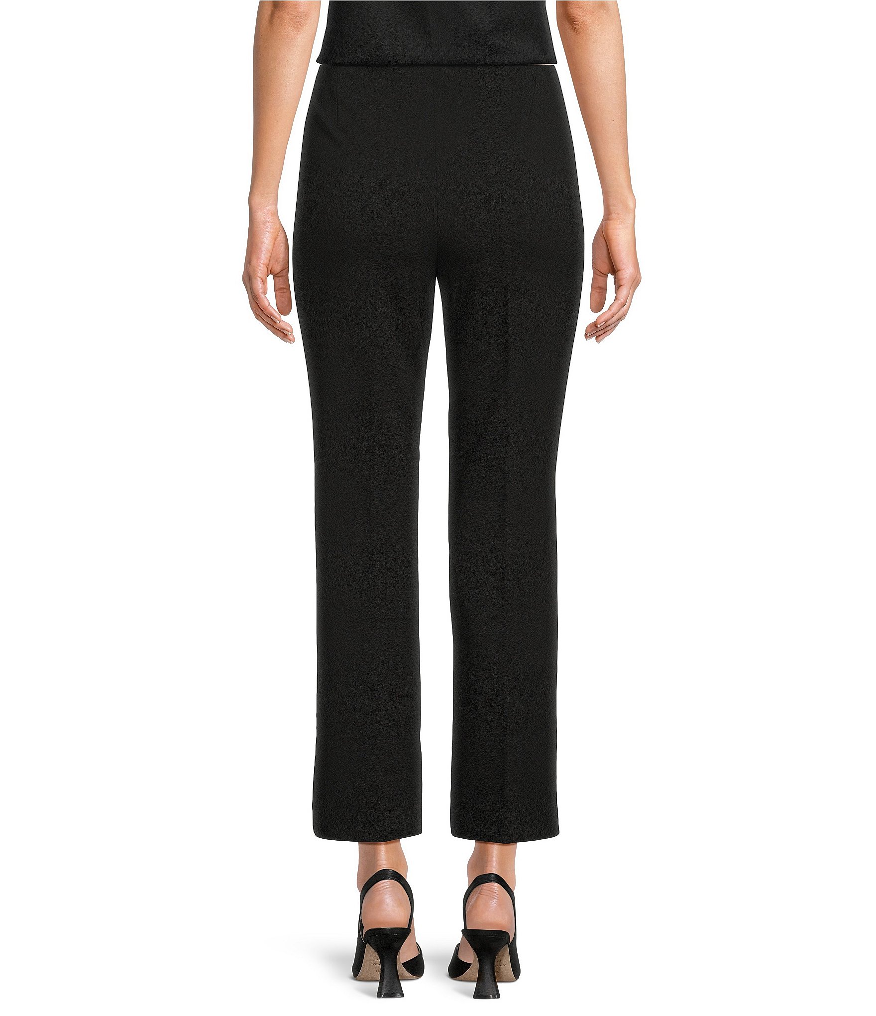 Anne Klein Crepe Flare Ankle Pants