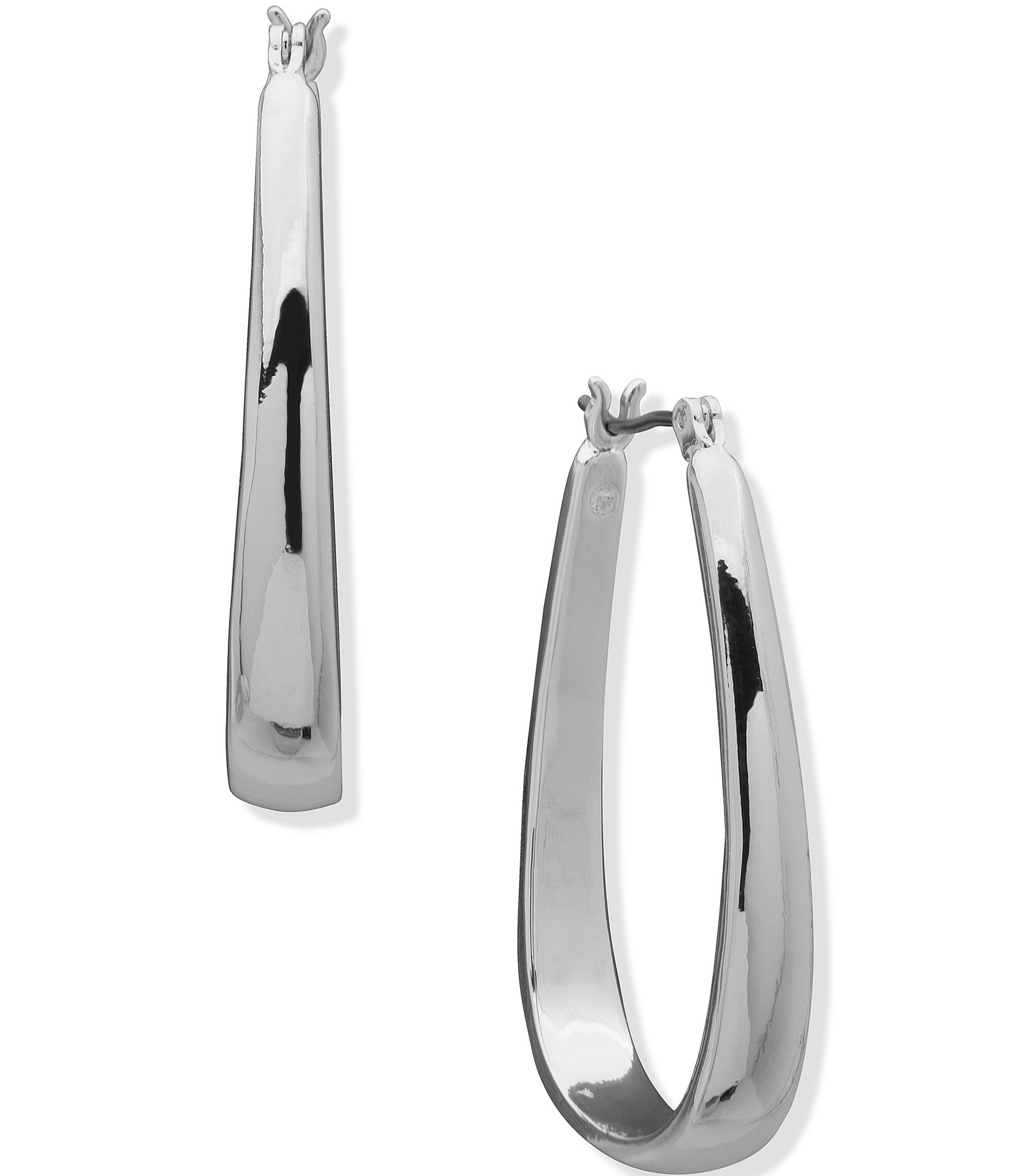 Anne Klein Elongated Hoop Earrings