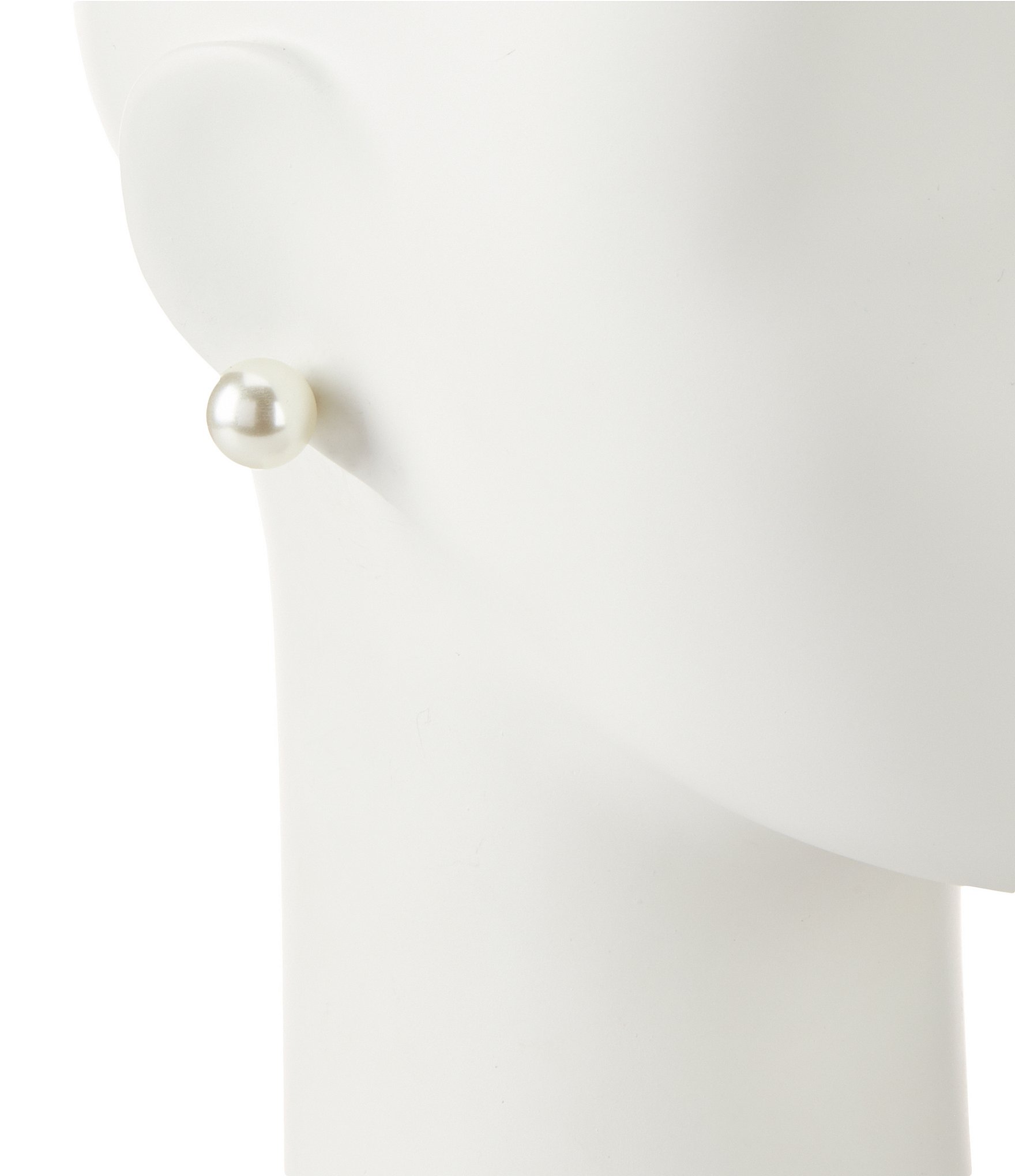 Anne Klein Faux Pearl Reversible Front/Back Earrings