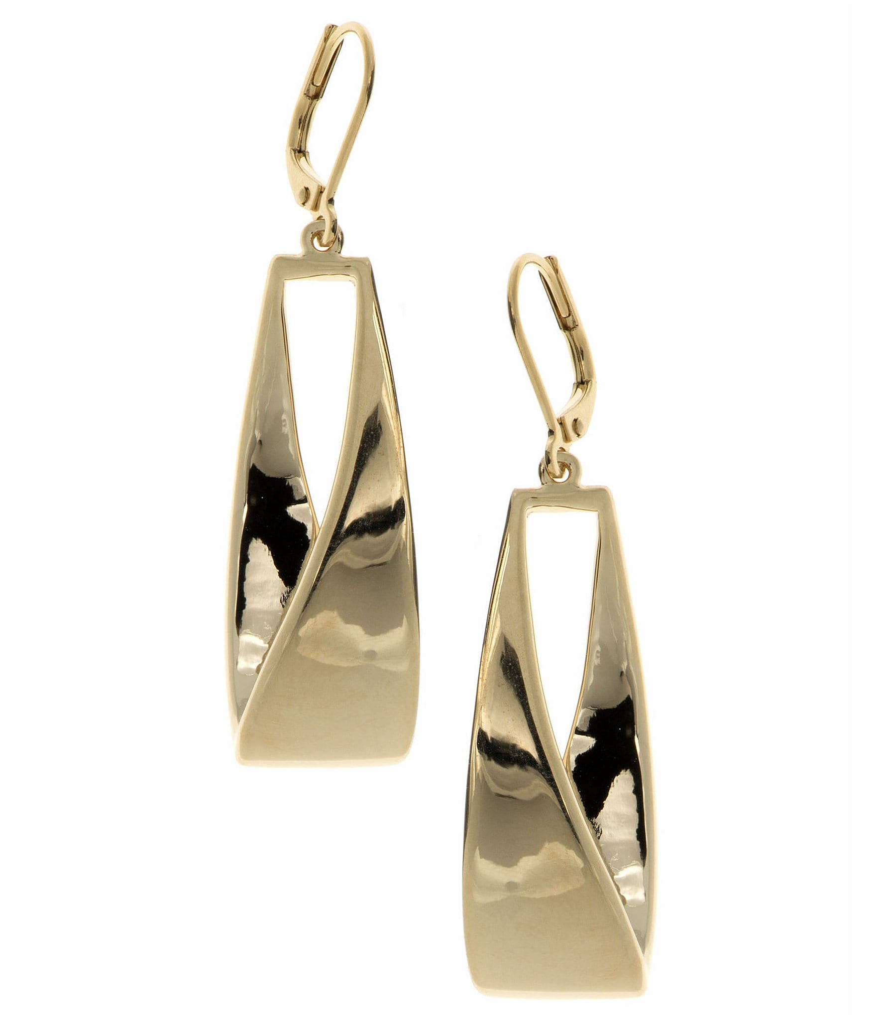 Anne Klein Gold Tone Linear Earrings