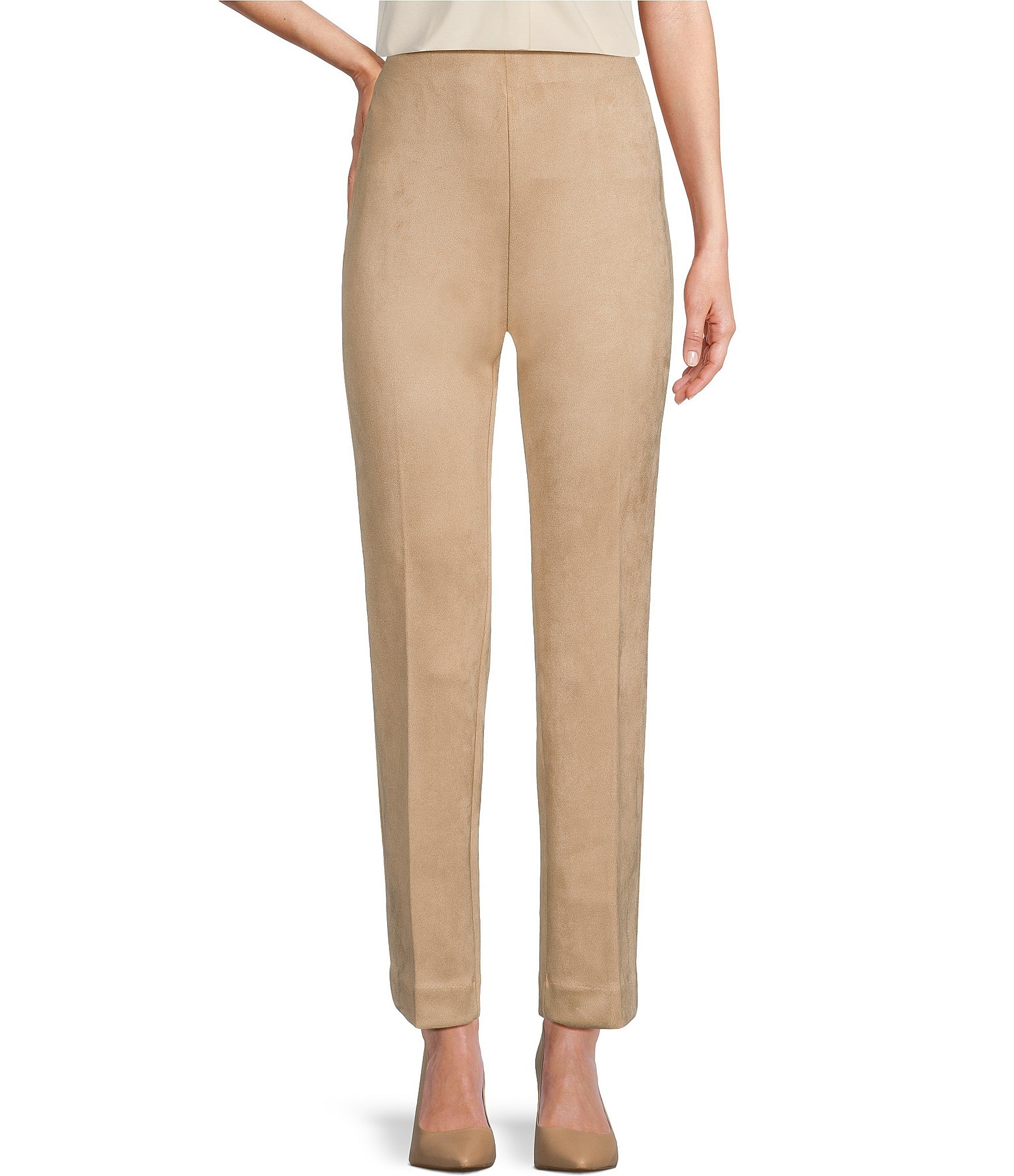 Anne Klein Women's Pull-On Hollywood-Waist Ankle Pants