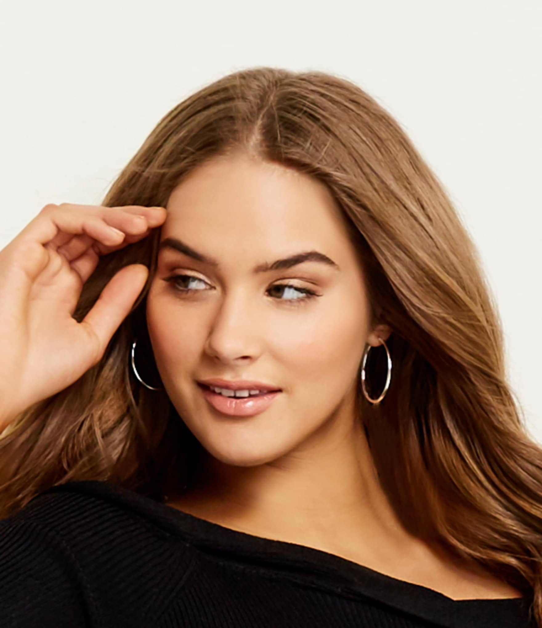 Anne Klein Solid Hoop Earrings